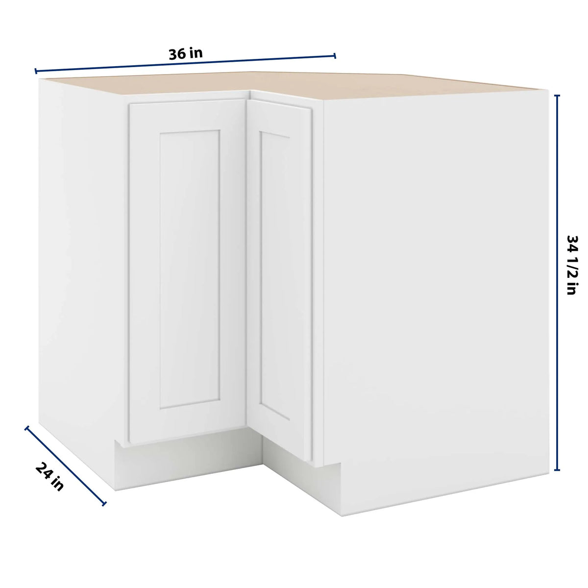 cnc luxor white 36 w lazy susan