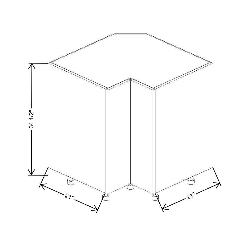 Fabuwood Illume Catalina como-ash2 33"W Lazy Susan