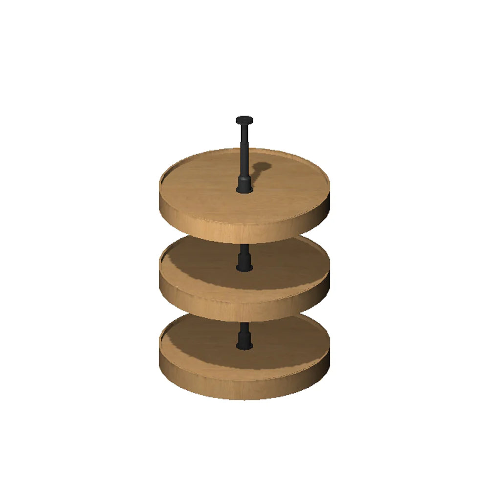 Fabuwood Allure Luna Desert Oak 27" W X 36" To 42" H Lazy-Susan Wood