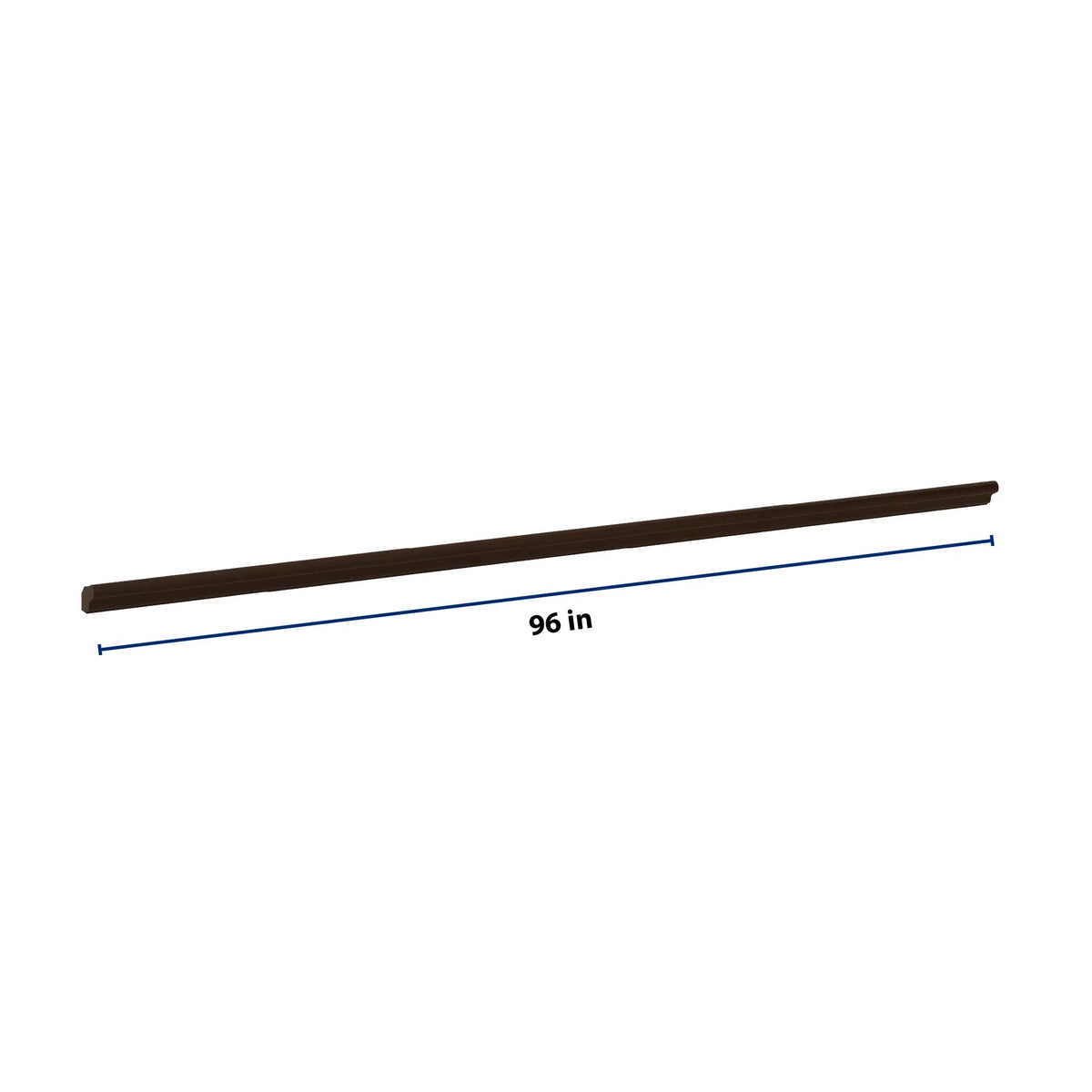 CNC Luxor 5-Piece Espresso 96" W X 1 1/8" H Light Rail Molding