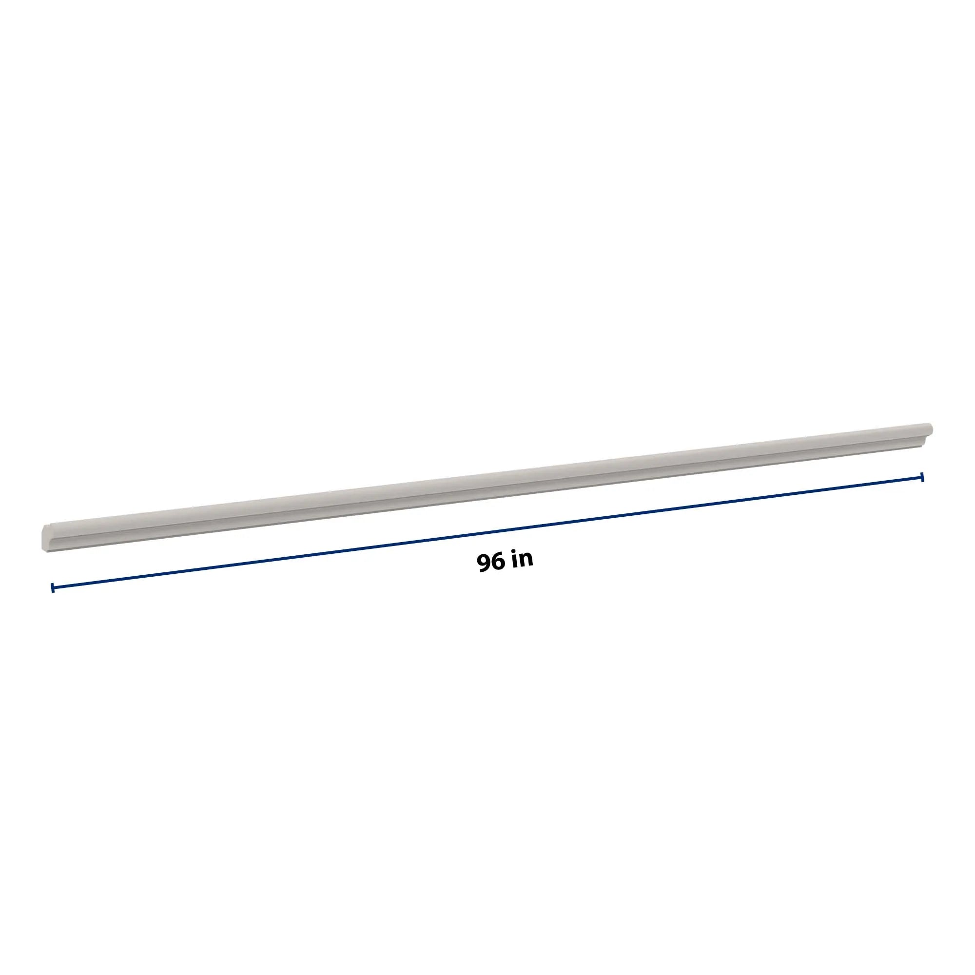 cnc luxor 5 piece misty grey 96 w x 1 1 8 h light rail molding