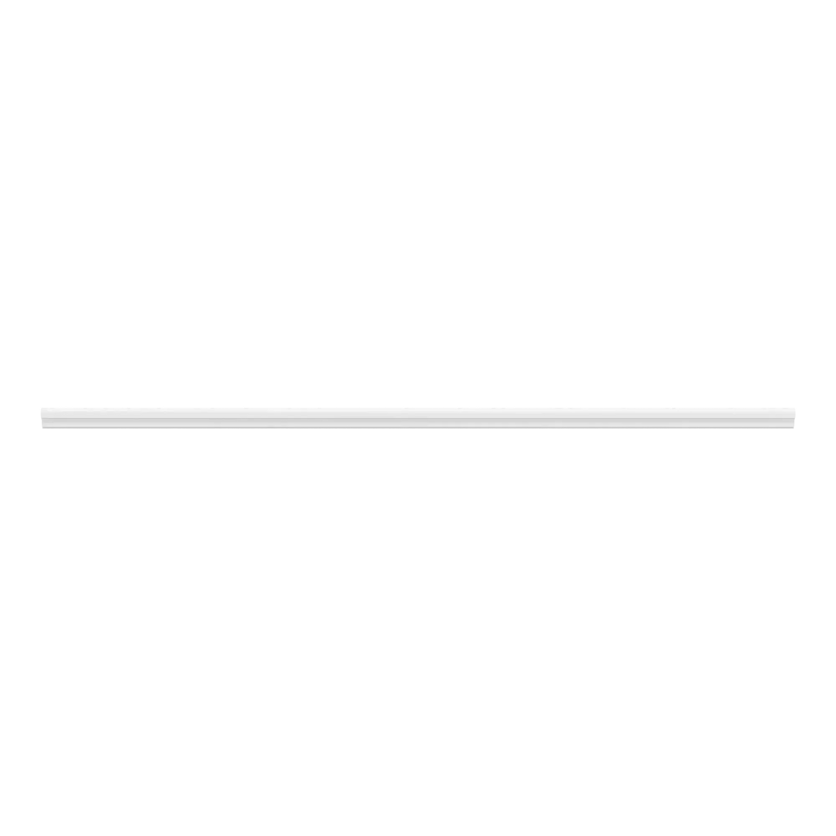 cnc luxor white 96 w x 1 1 8 h light rail molding