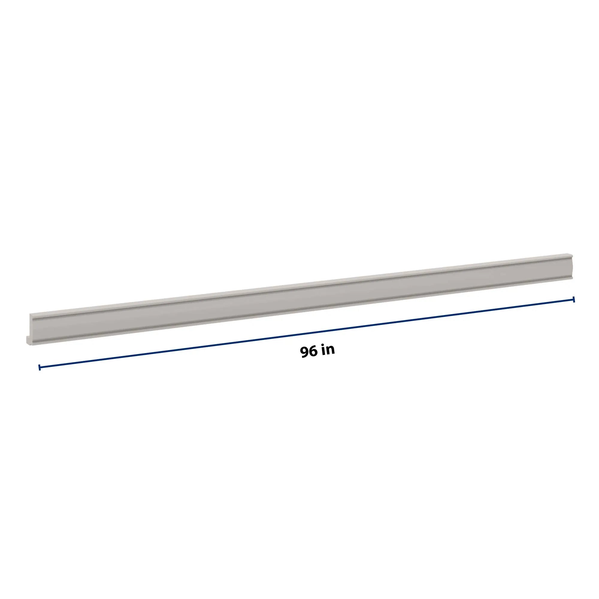 cnc luxor 5 piece misty grey 96 w x 2 1 4 h light rail molding