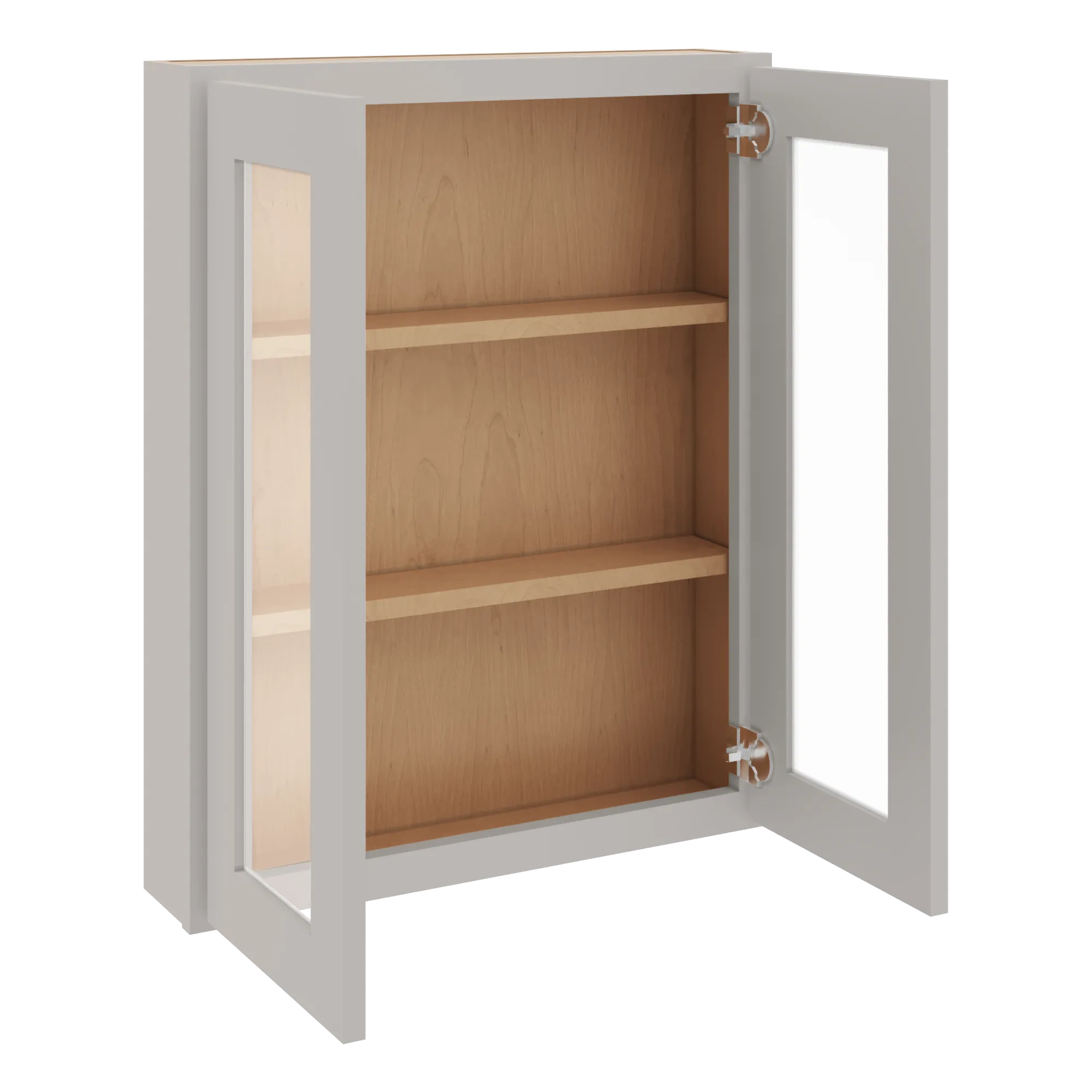 cnc luxor 5 piece misty grey 24 w x 30 h double door medicine cabinet