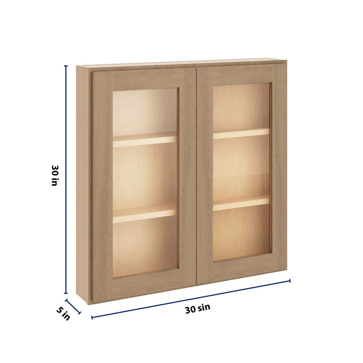 CNC Luxor 5-Piece Harvest 30" W X 30" H Double Door Medicine Cabinet