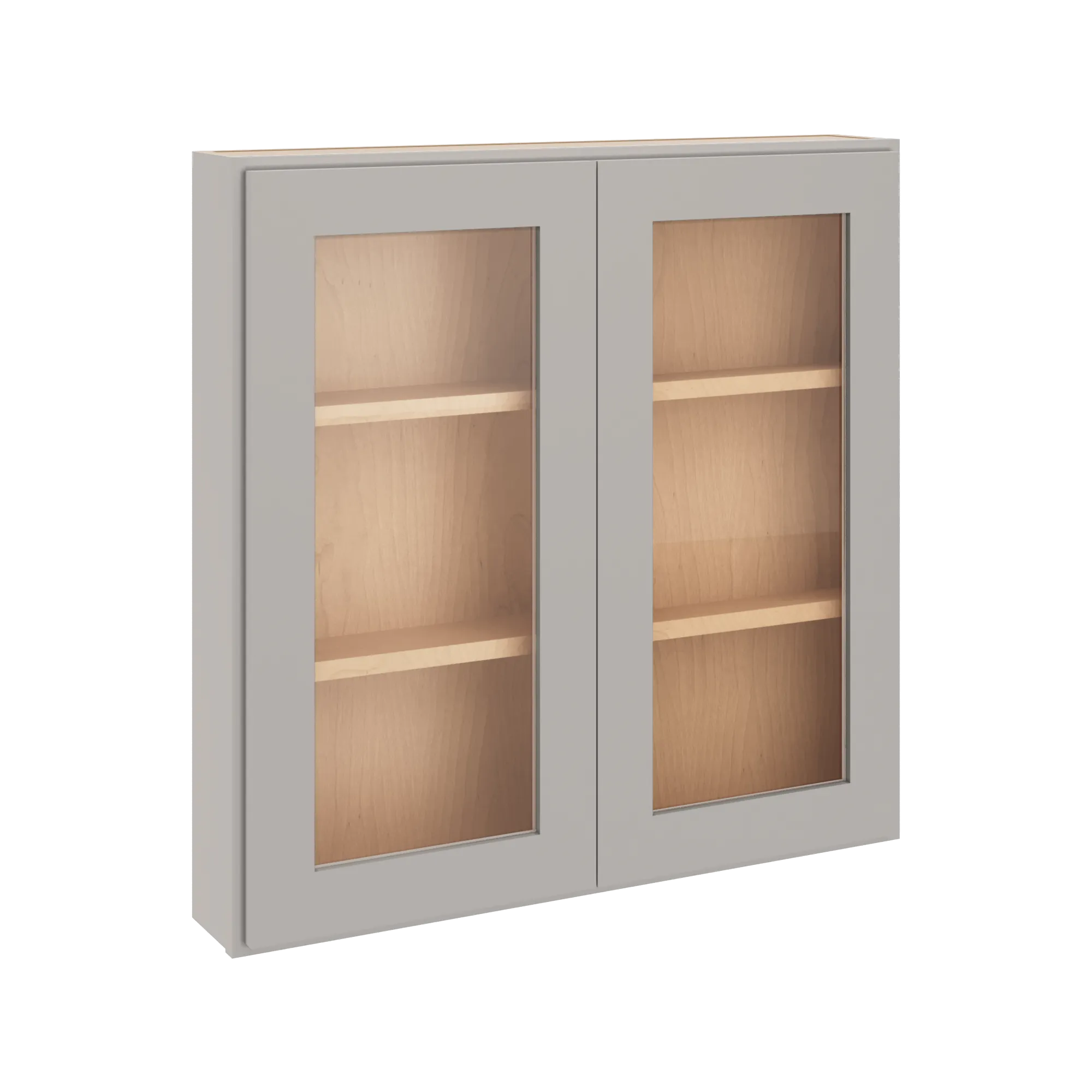 cnc luxor 5 piece misty grey 30 w x 30 h double door medicine cabinet