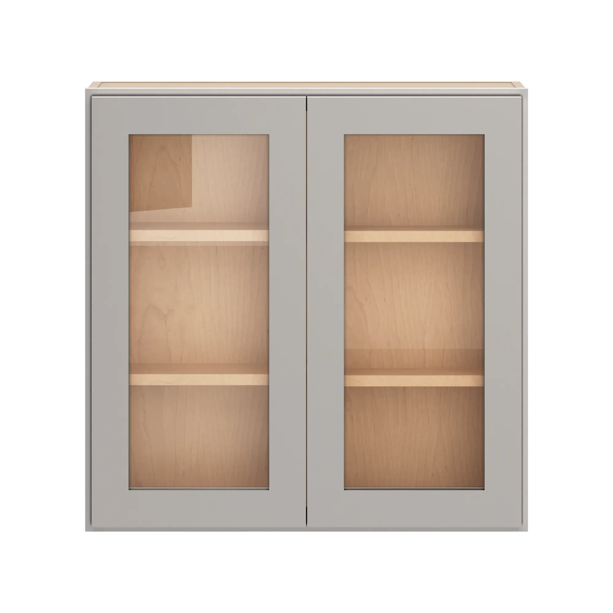 cnc luxor 5 piece misty grey 30 w x 30 h double door medicine cabinet
