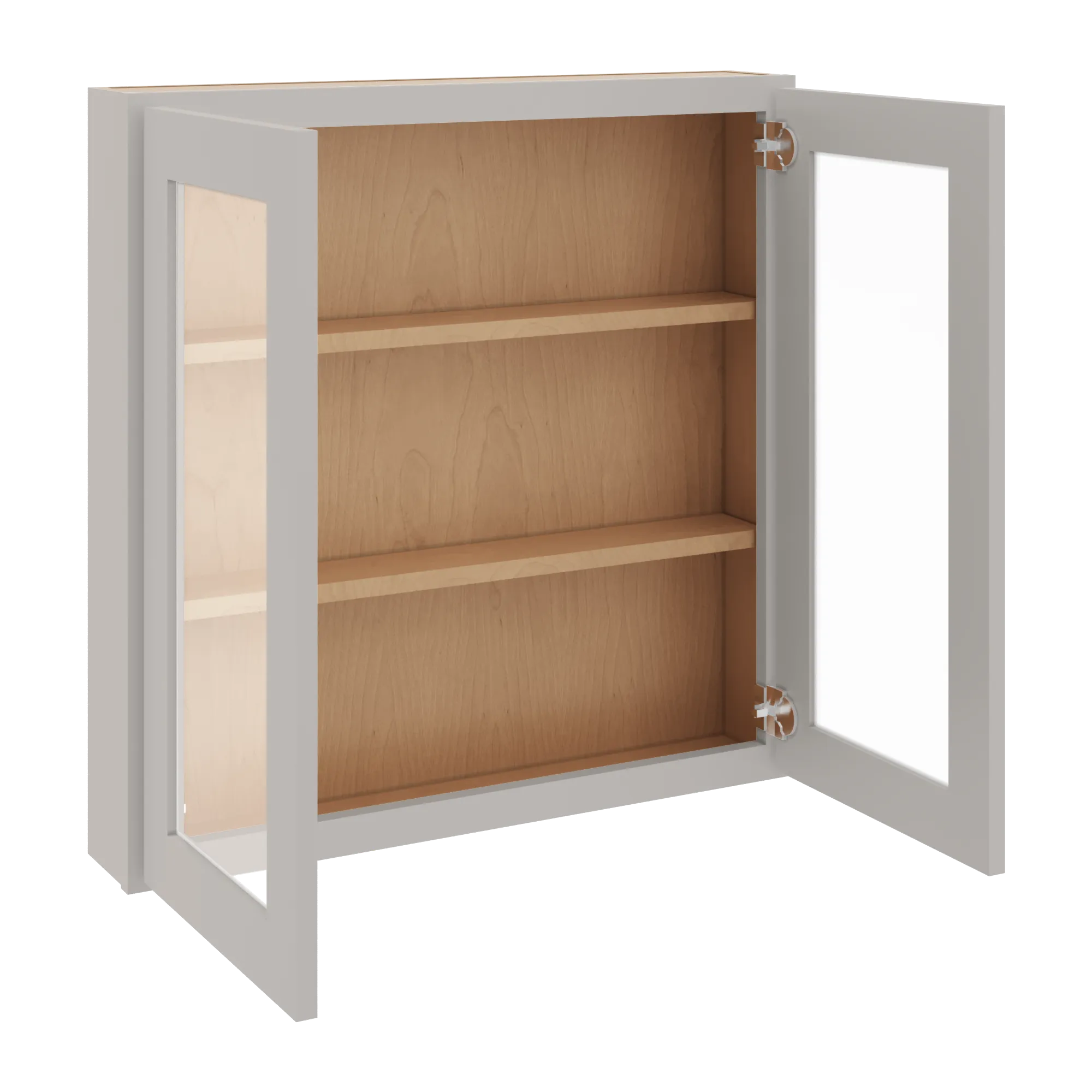 cnc luxor 5 piece misty grey 30 w x 30 h double door medicine cabinet