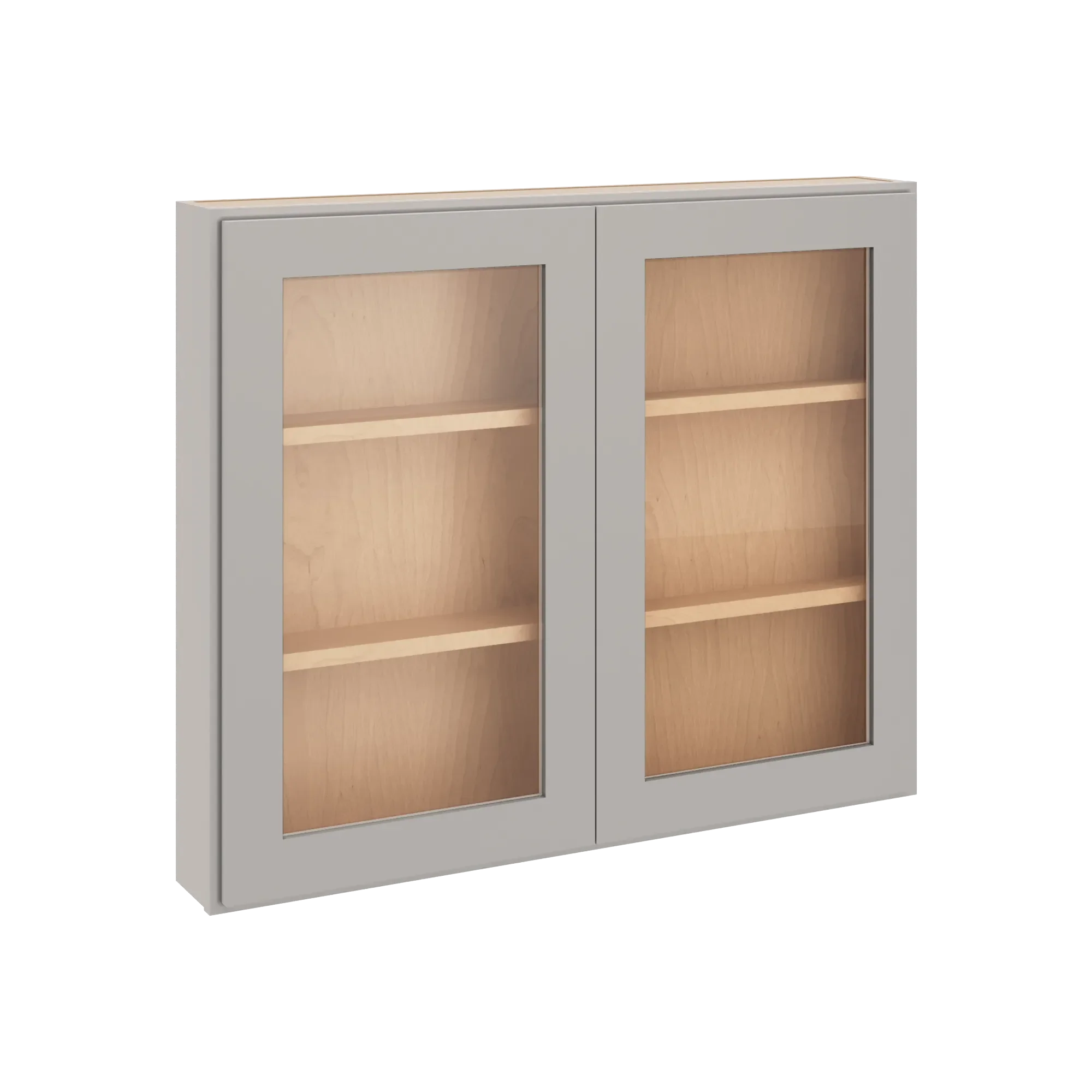 cnc luxor 5 piece misty grey 36 w x 30 h double door medicine cabinet