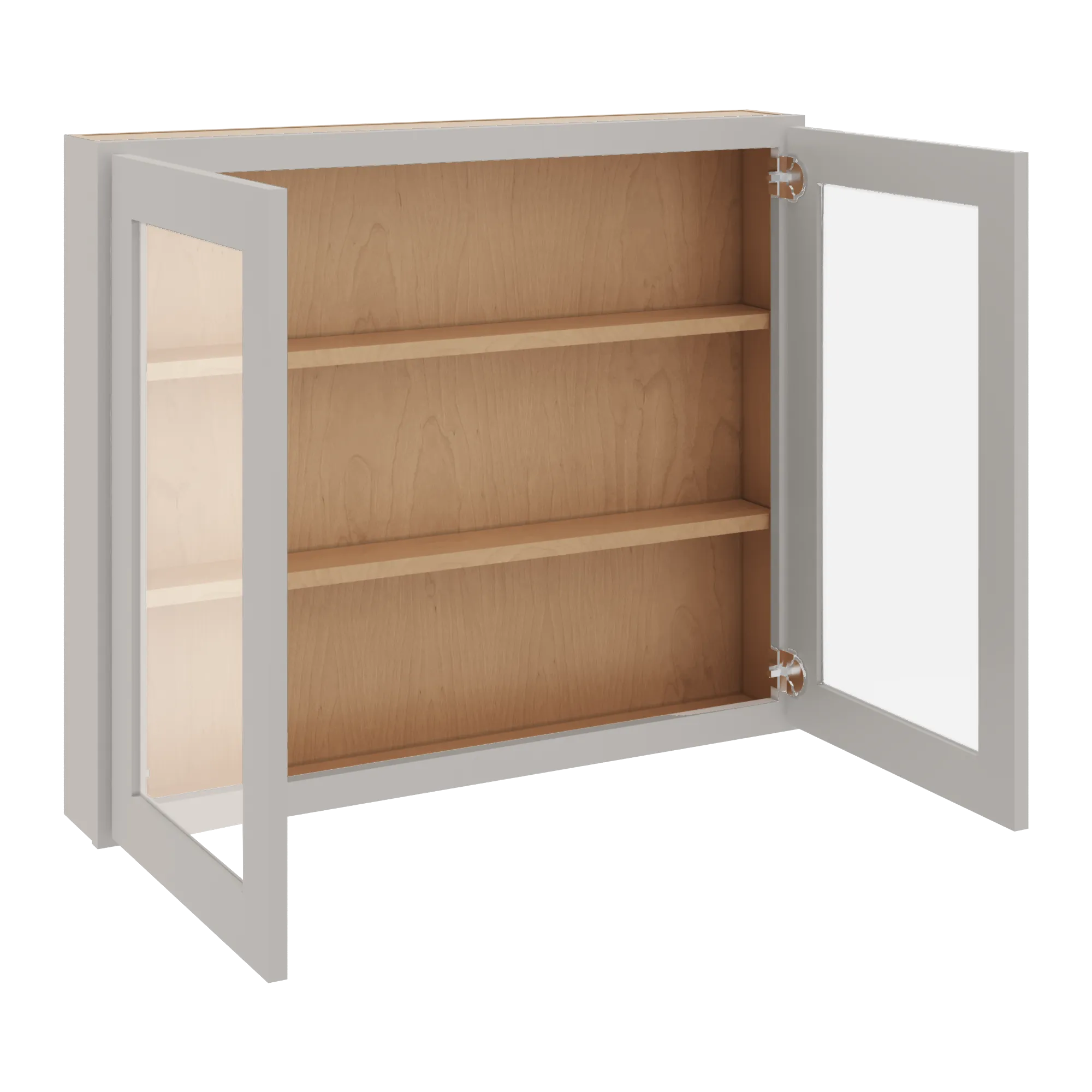 cnc luxor 5 piece misty grey 36 w x 30 h double door medicine cabinet