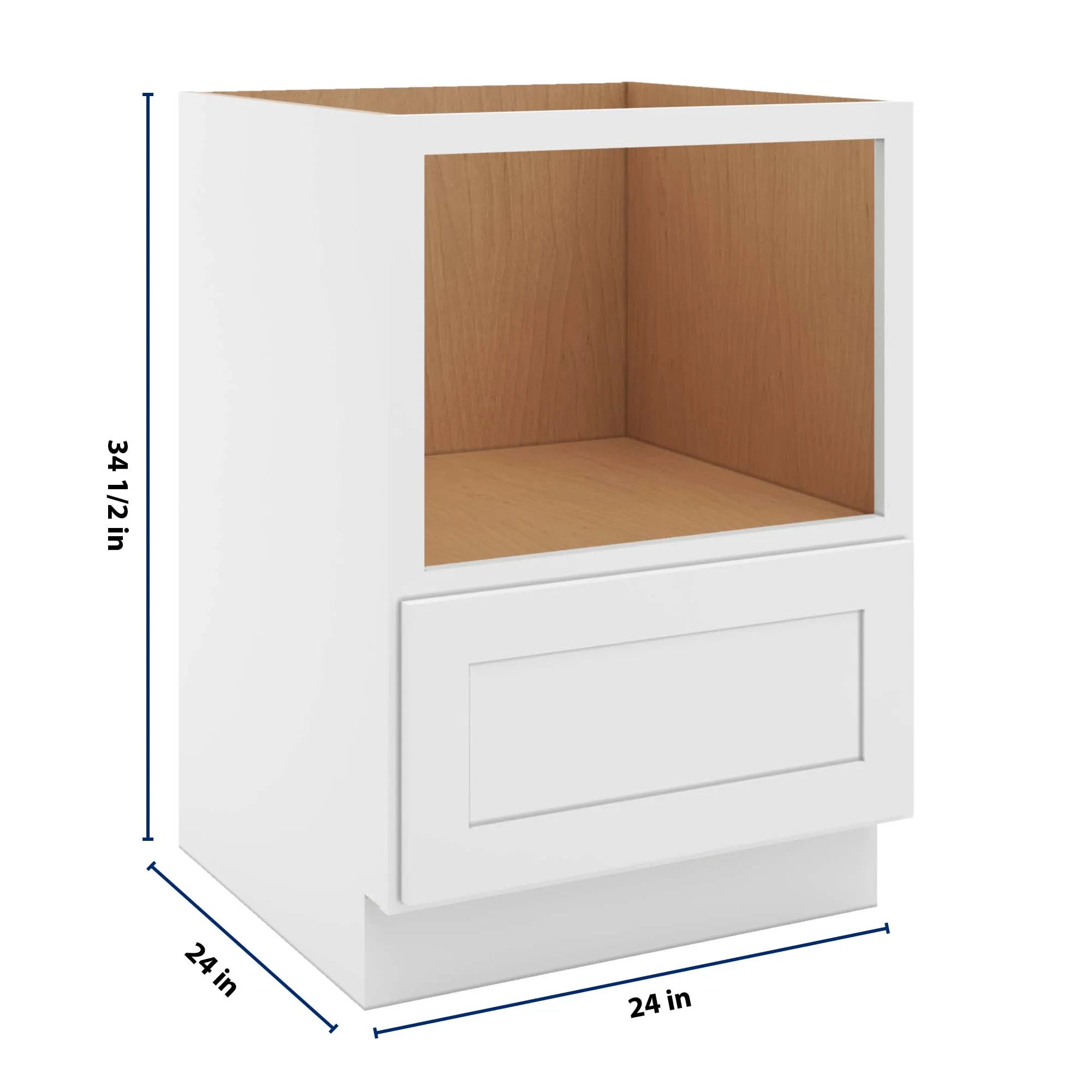 cnc luxor 5 piece white 24 w microwave base cabinet