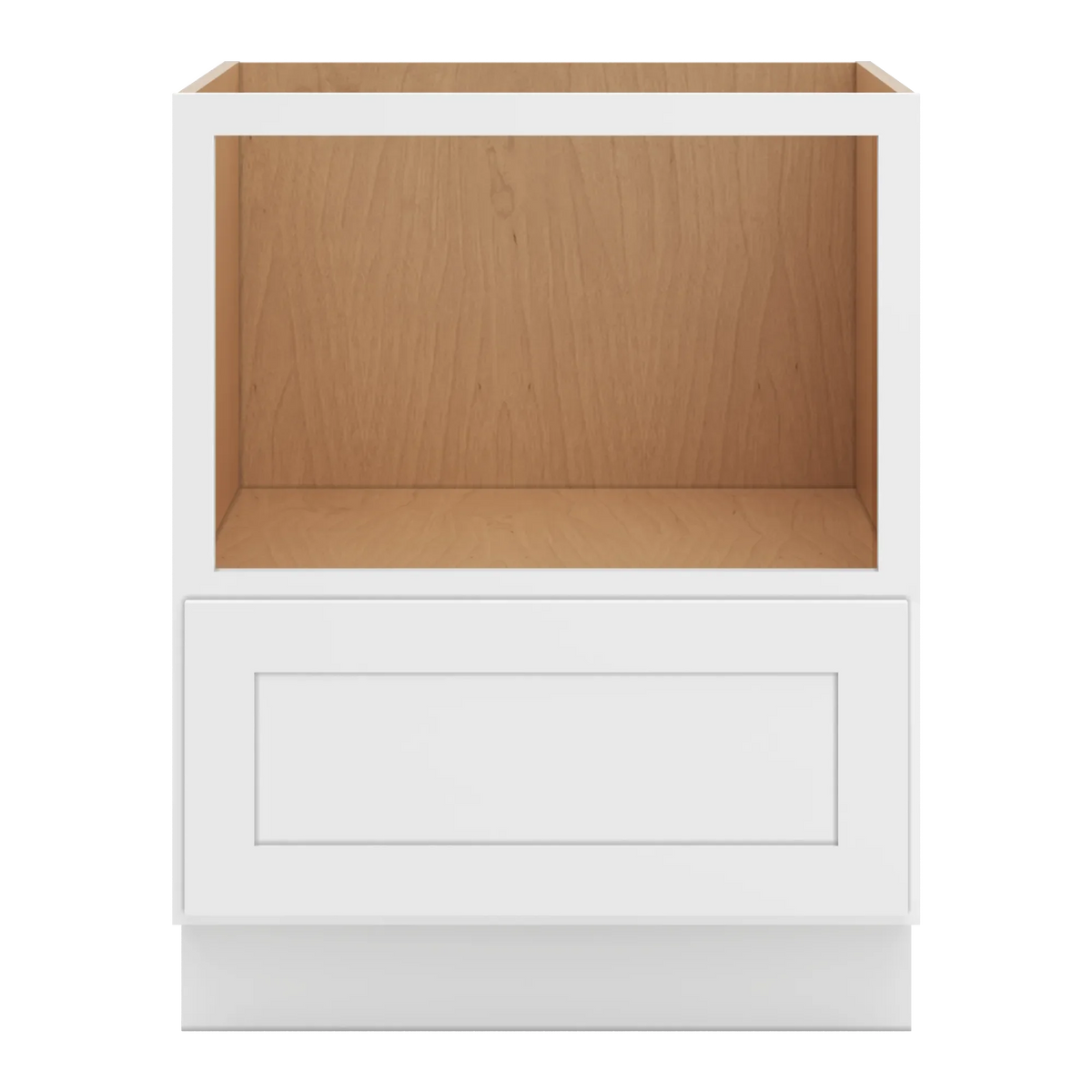cnc luxor white 27 w microwave base cabinet