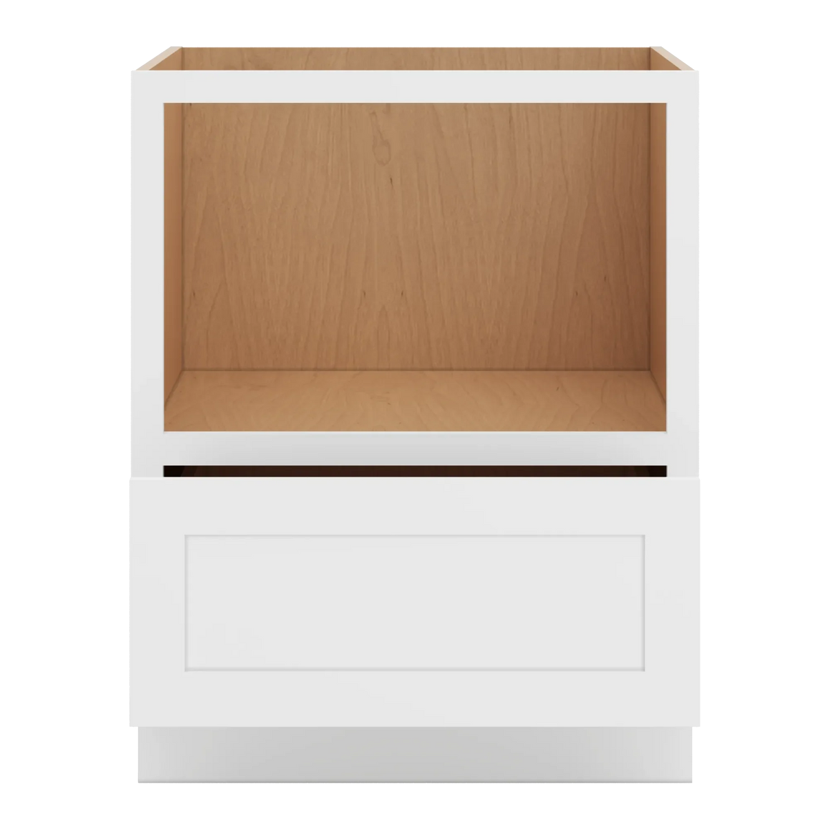 cnc luxor white 27 w microwave base cabinet