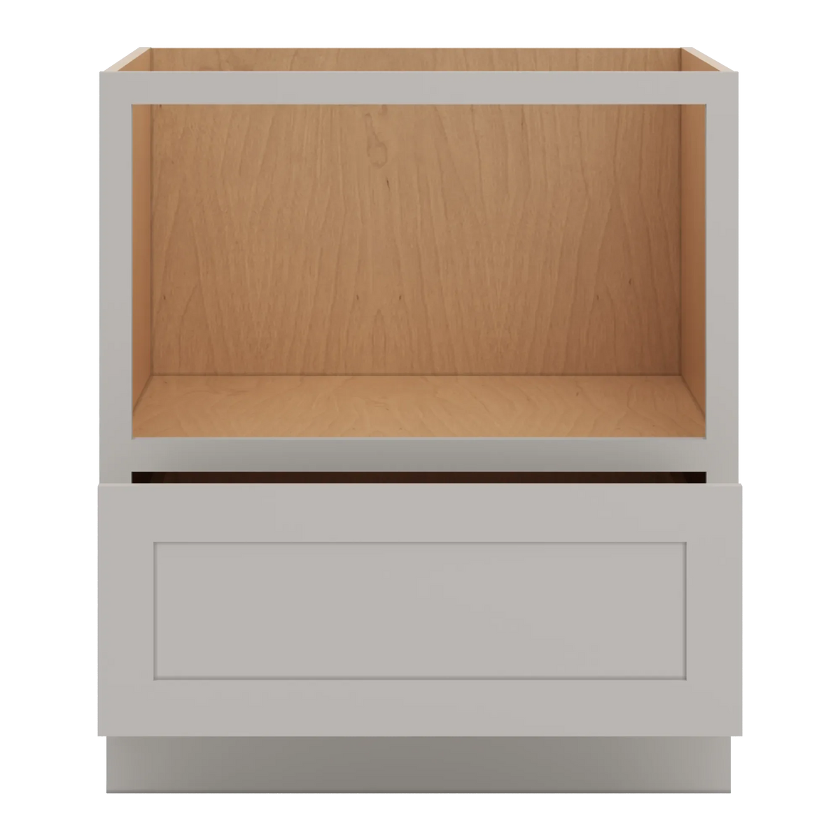 cnc luxor misty grey 30 w microwave base cabinet