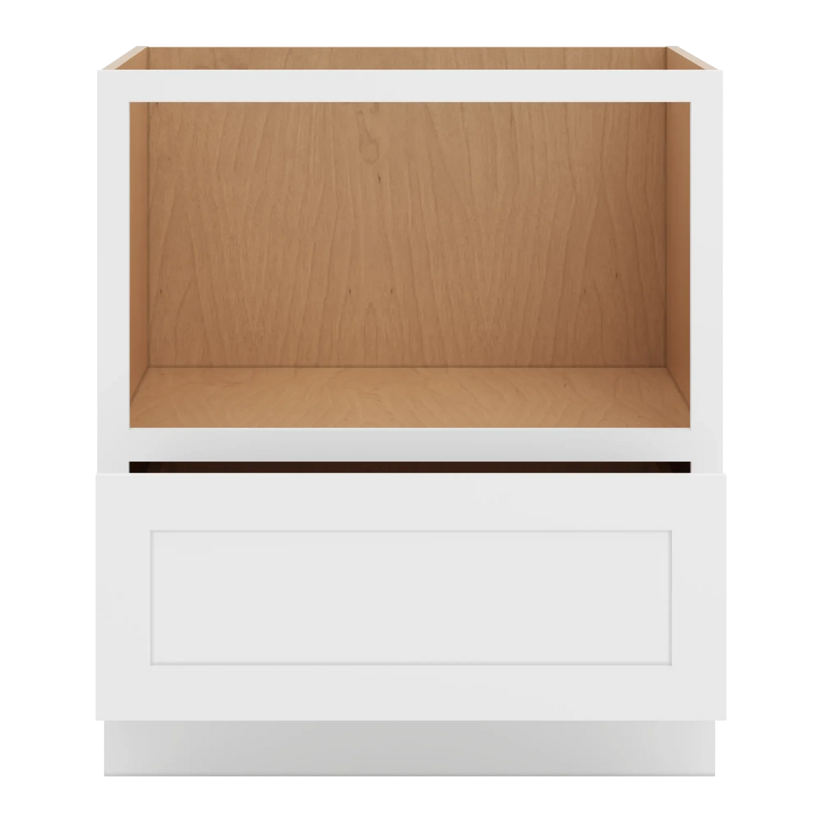 cnc luxor white 30 w microwave base cabinet