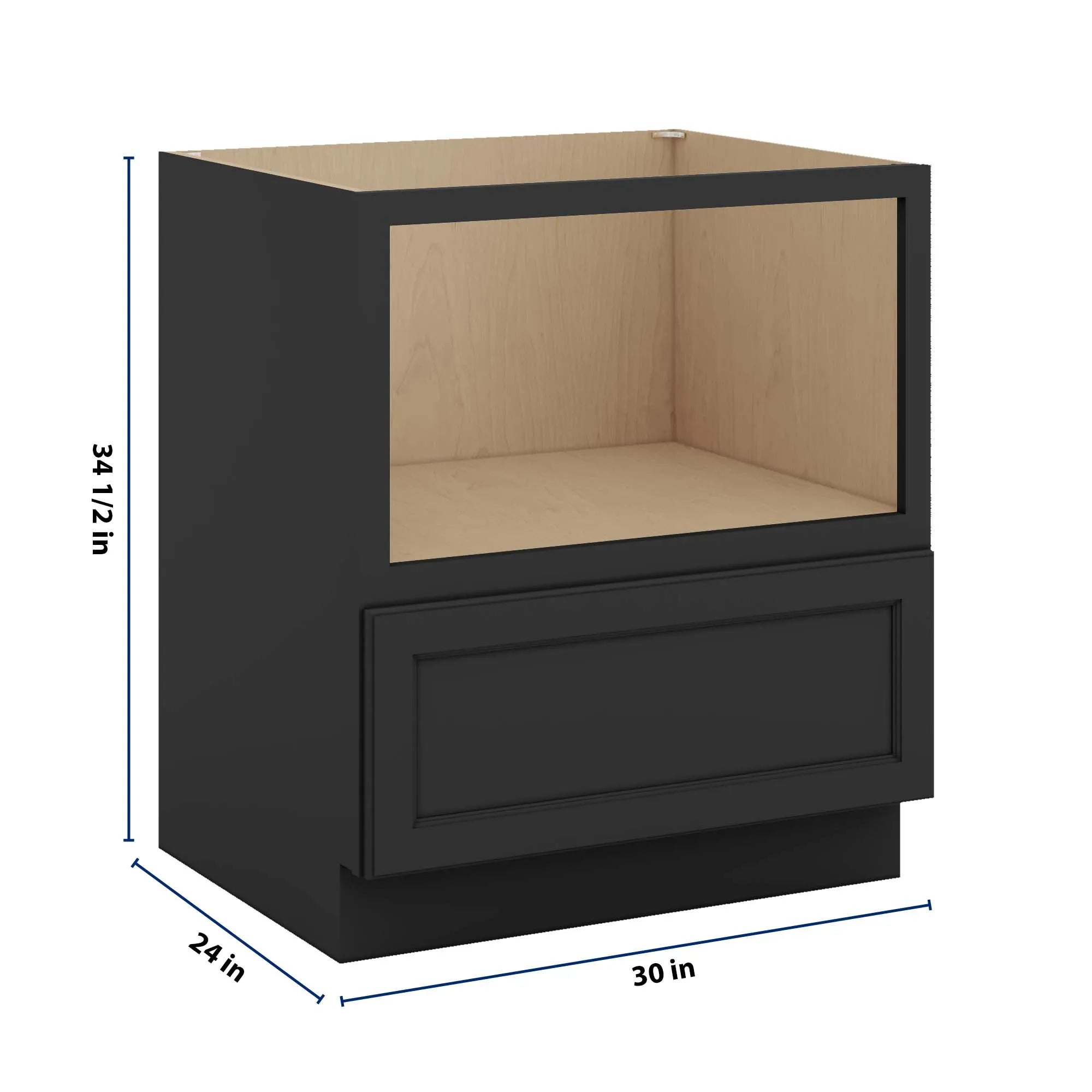 J&K Charcoal E2 Base Microwave Drawer - 30" W