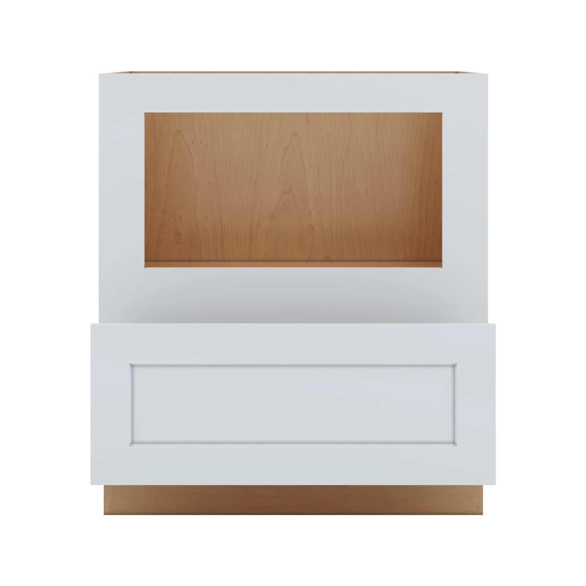 J&K White Shaker S8 Base Microwave Drawer   30" W