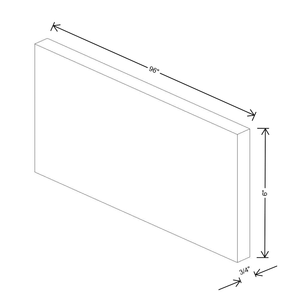 Fabuwood Allure Fusion Timber 96" W X 6" H X 3/4" D Molding Extension