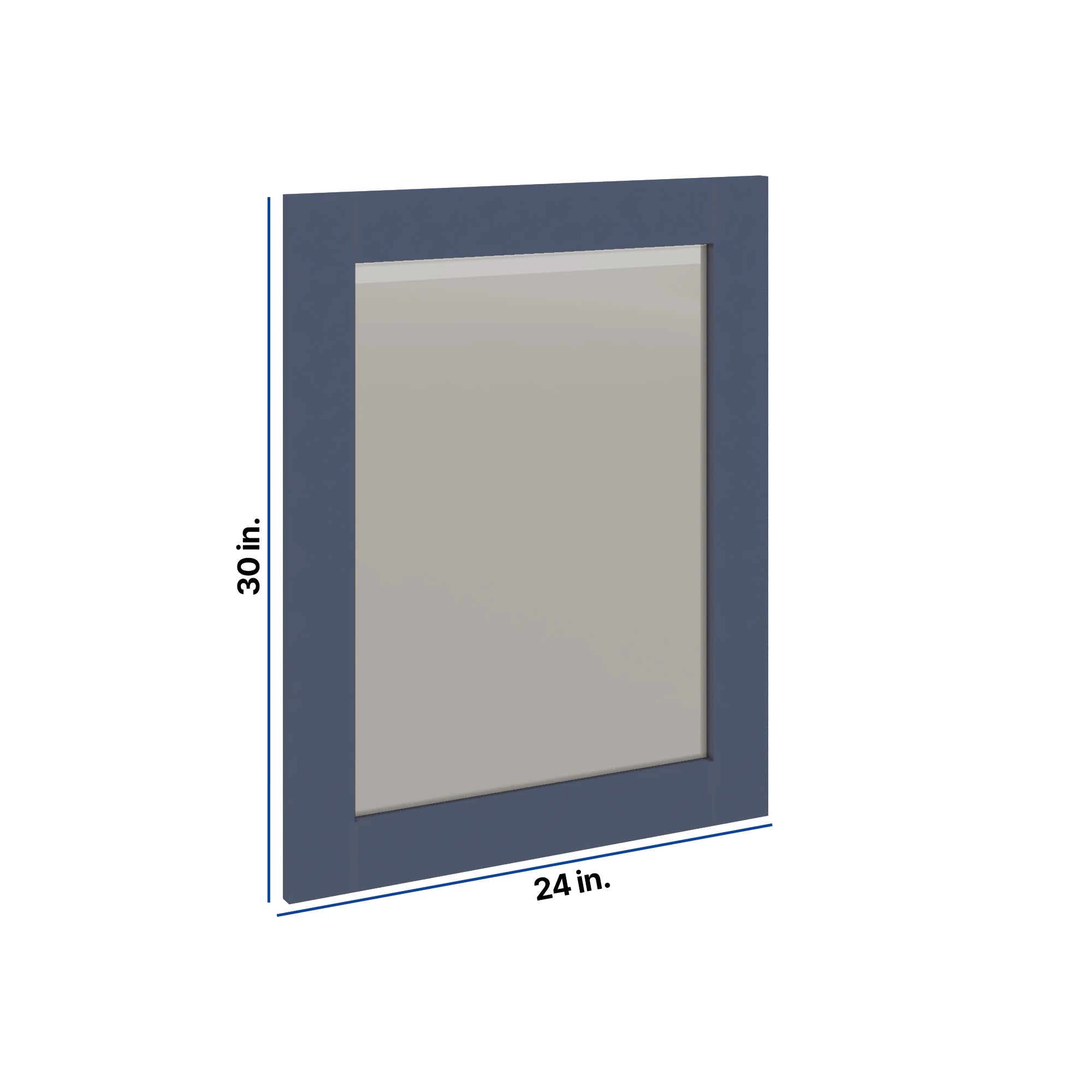 Modernform Cabinet Signature Blue 24" W X 30" H Vanity Mirror