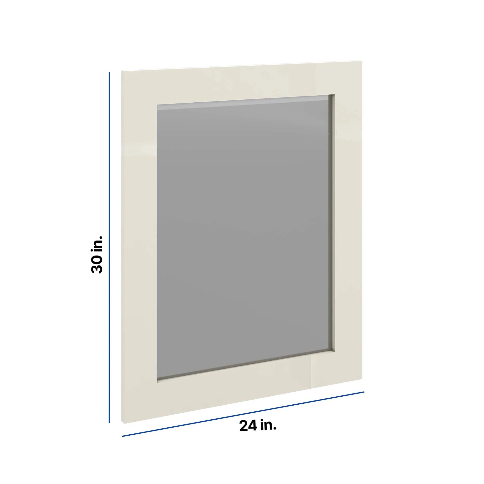 Modernform Cabinet Slim Dove White 24" W X 30" H Vanity Mirror