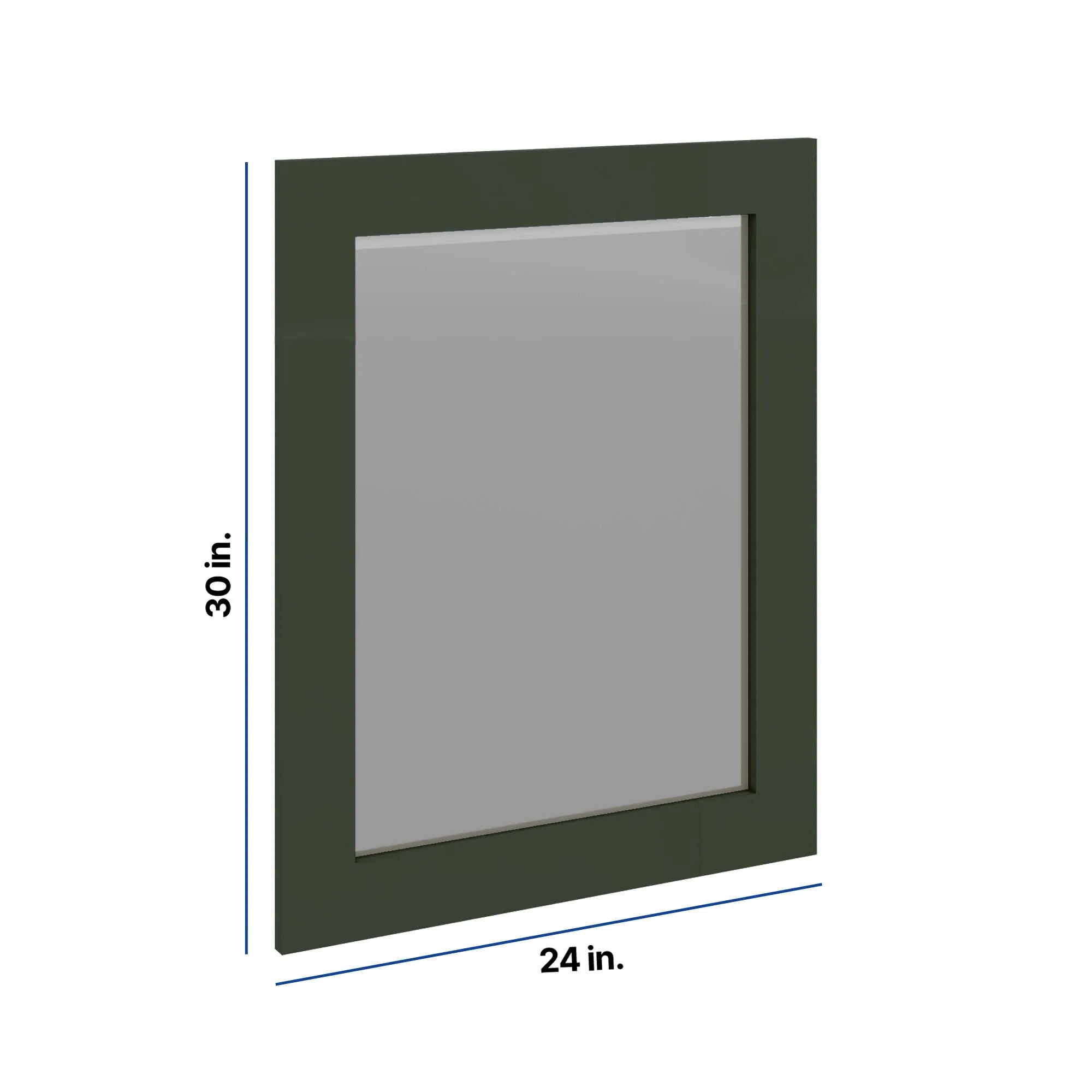 Modernform Cabinet Slim Sage Green 24" W X 30" H Vanity Mirror