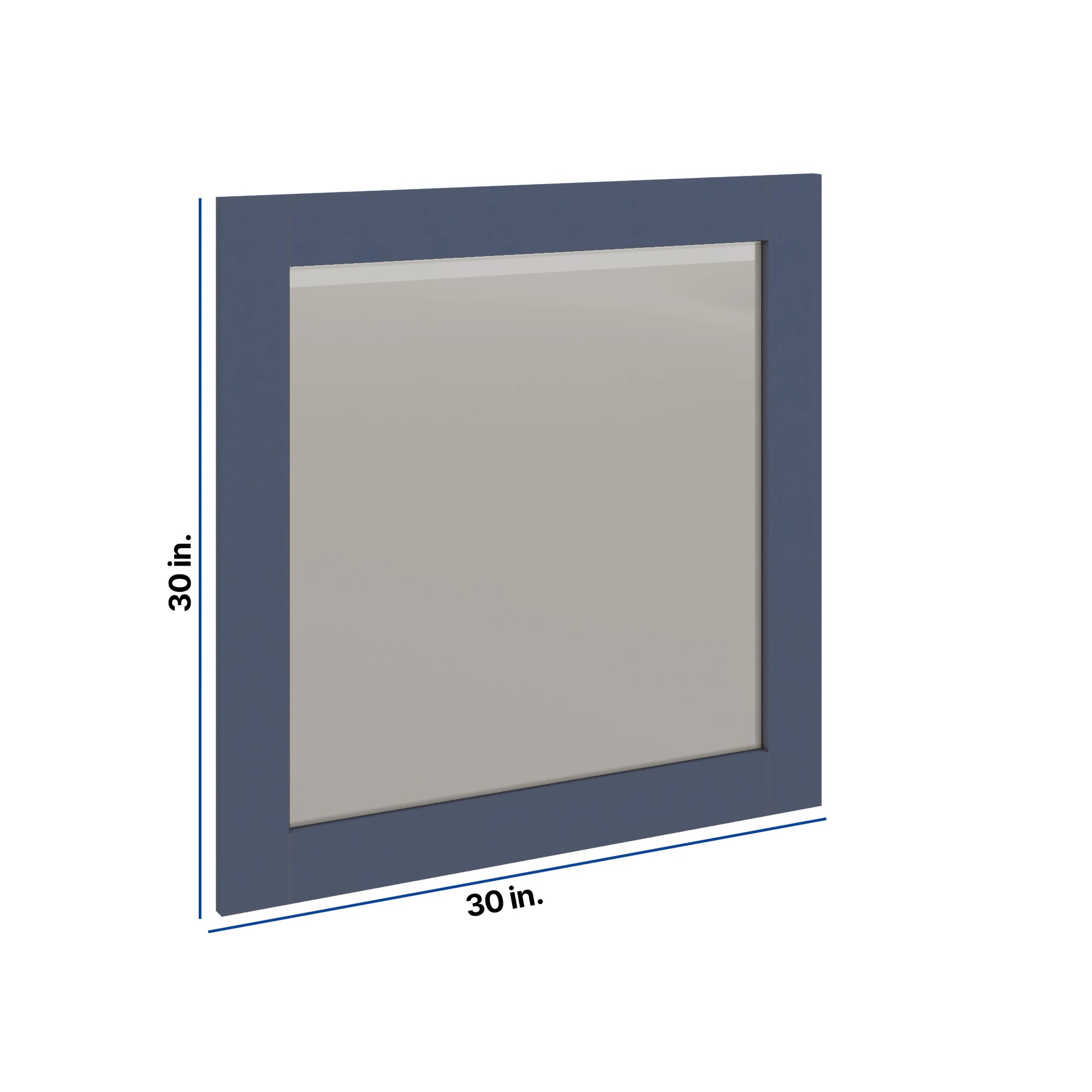 Modernform Cabinet Signature Blue 30" W X 30" H Vanity Mirror