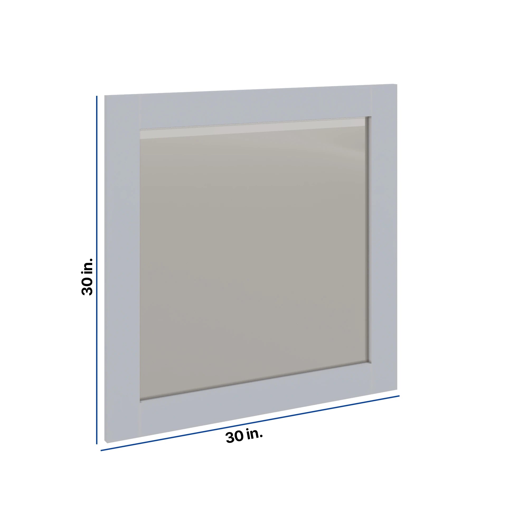 Modernform Cabinet Grey Shaker 30" W X 30" H Vanity Mirror