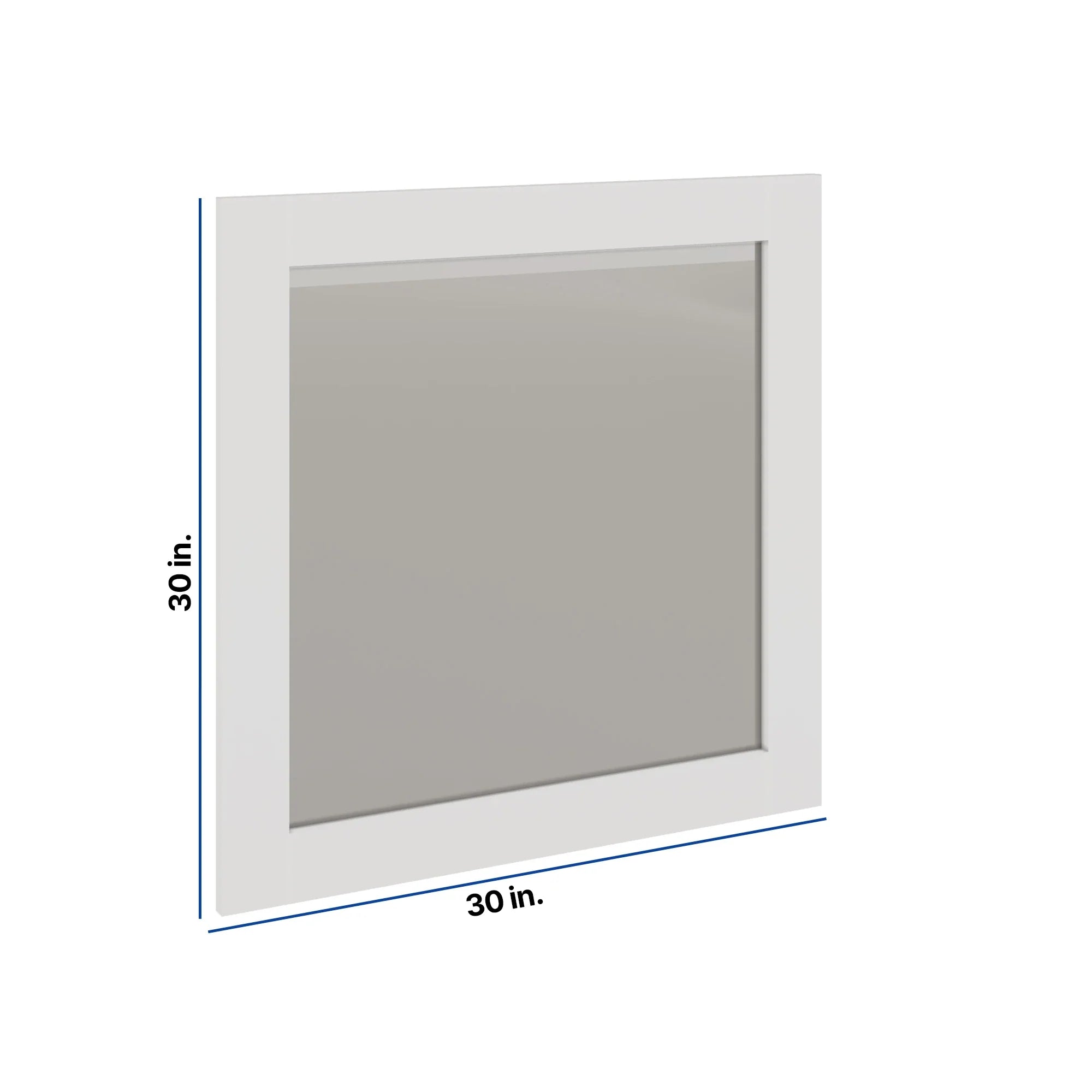 Modernform Cabinet White Shaker 30" W X 30" H Vanity Mirror