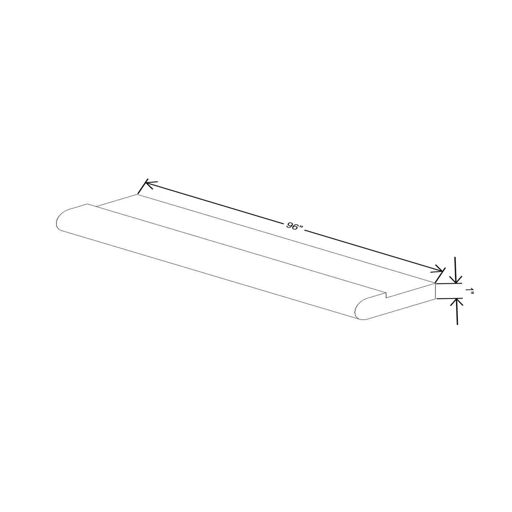 Wolf Classic Dartmouth Stonybrook Paint Light Rail 96"W