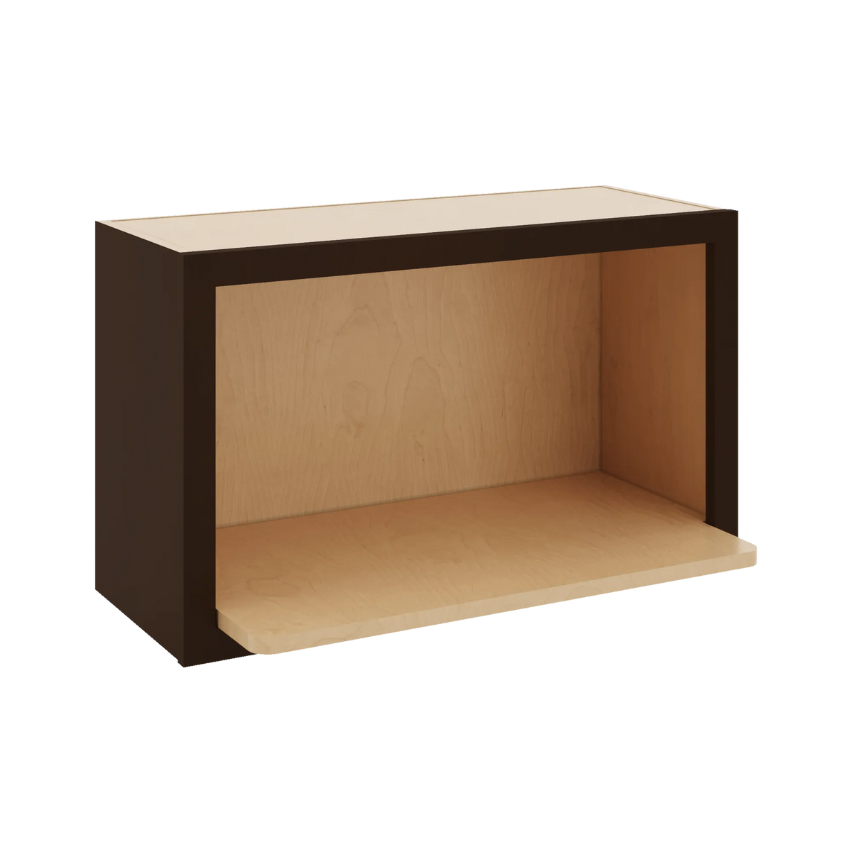 CNC Luxor 5-Piece Espresso 30" W X 18" H Microwave Cabinet Shelf