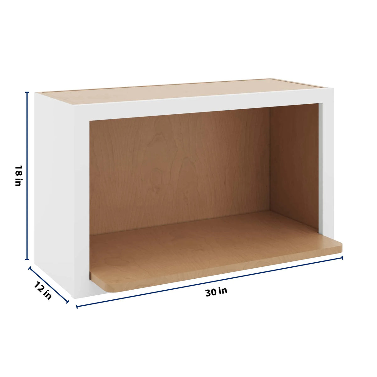 cnc luxor white 30 w x 18 h microwave cabinet shelf