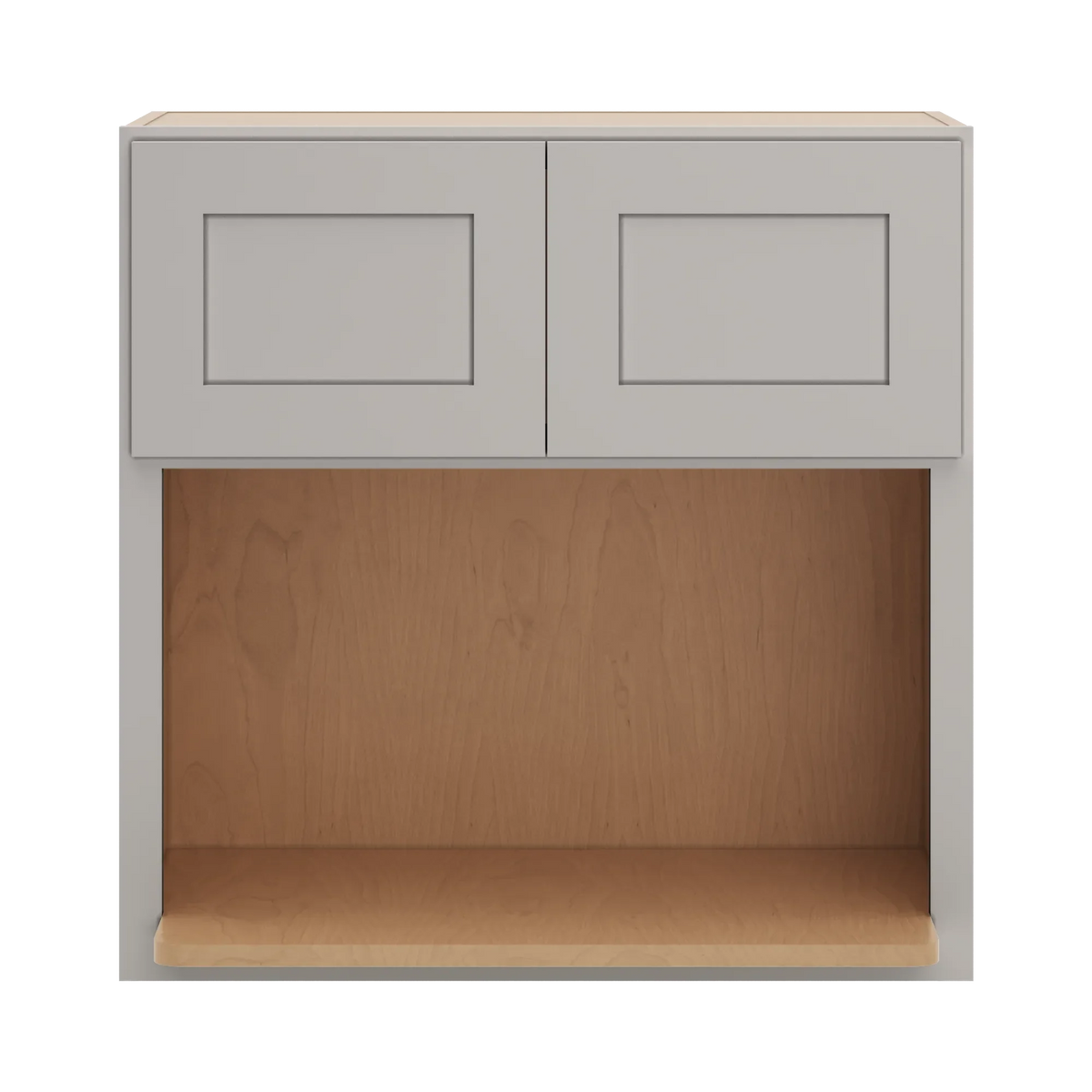 cnc luxor 5 piece misty grey 30 w x 30 h microwave cabinet