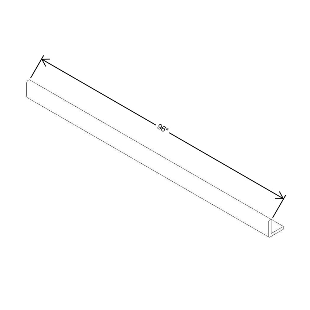Modernform Cabinet Grey Shaker 96" W X 3/4" H X 3/4" D Outside Crown Molding