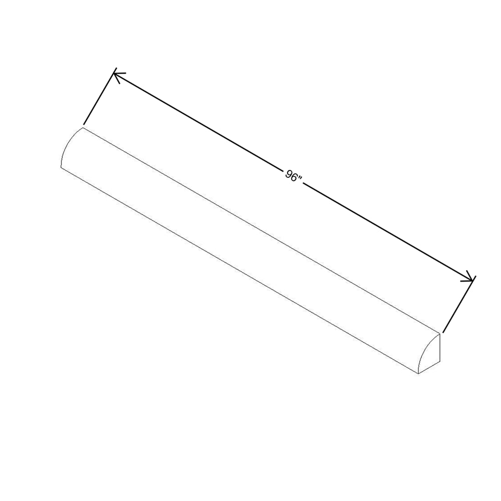 Modernform Cabinet Slate Shaker 96" W X 3/4" H X 3/4" D Quarter Round Molding