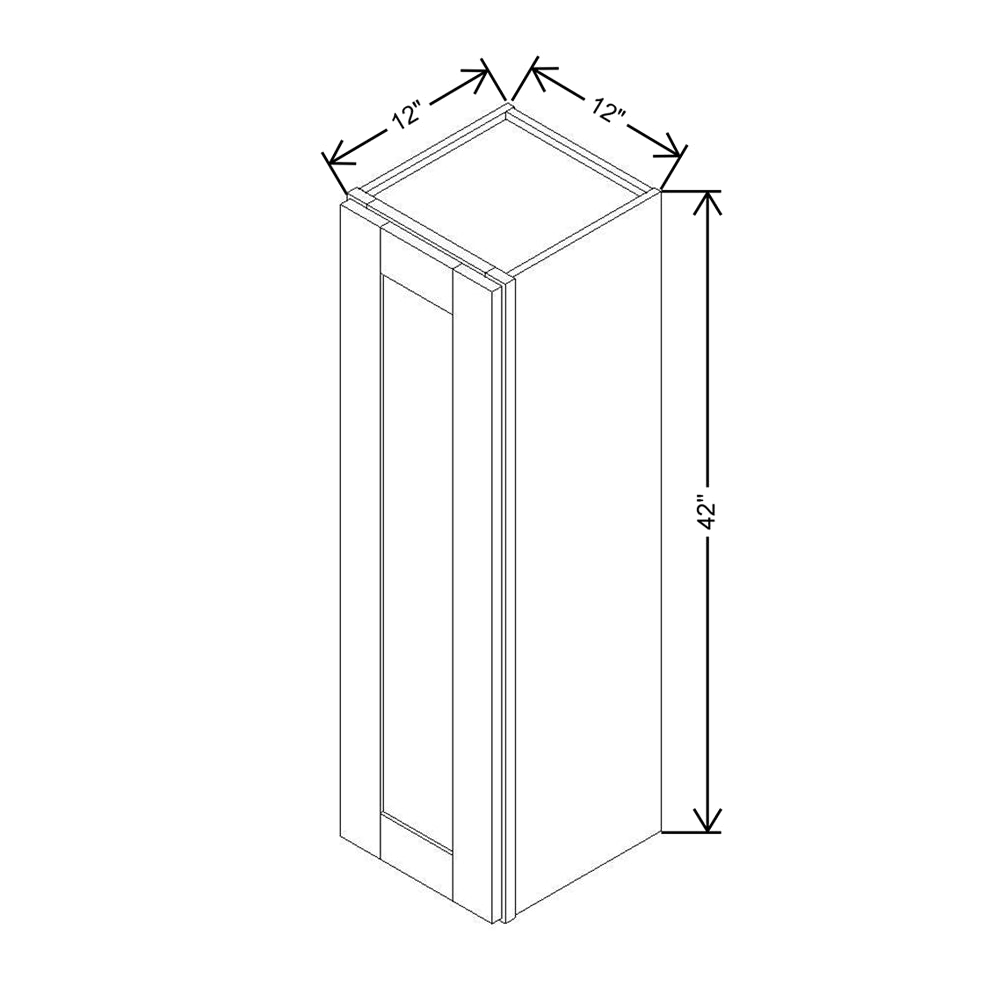 Modernform Cabinet Signature Blue 12" W X 42" H X 12" D Single Door Wall Cabinet