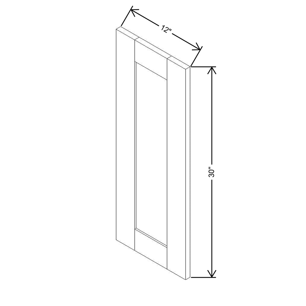 Modernform Cabinet Espresso Shaker 12" W X 30" H Wall Decorative Panel