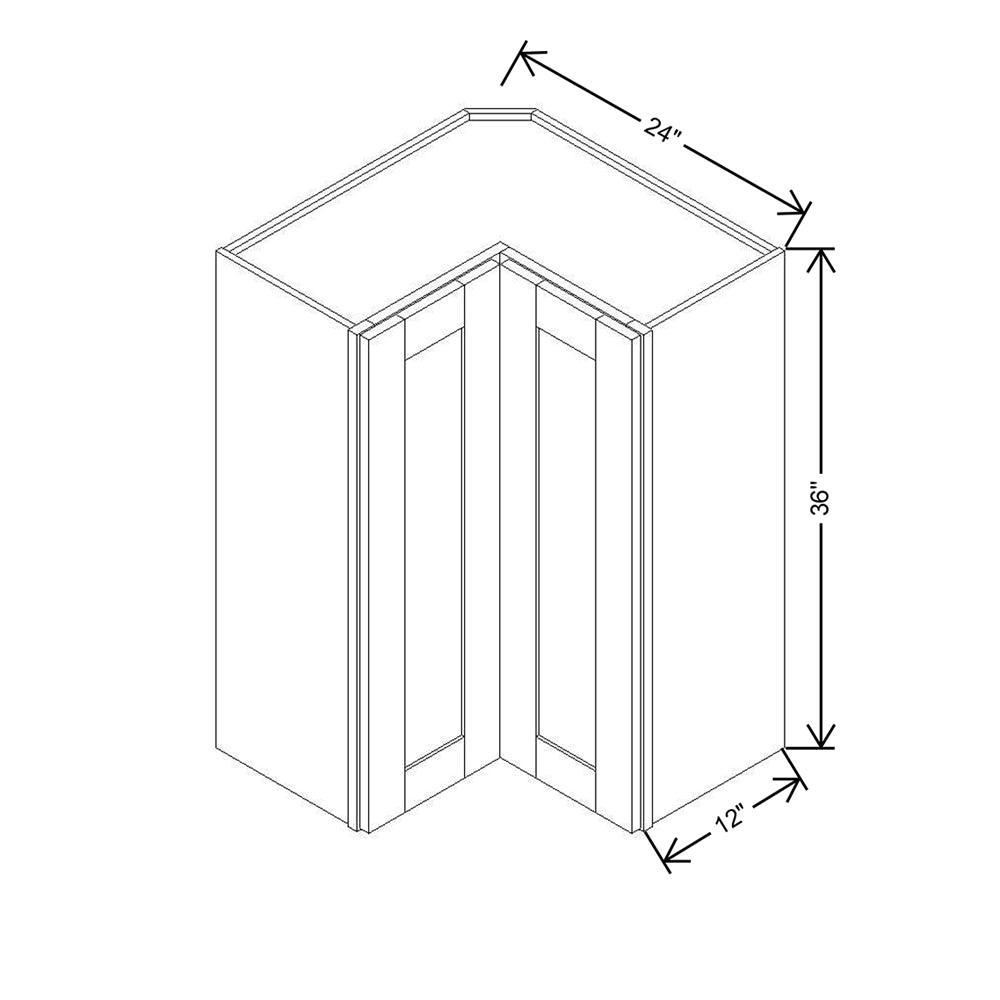Modernform Cabinet Espresso Shaker 24" W X 36" H X 12" D Wall Easy Reach Cabinet