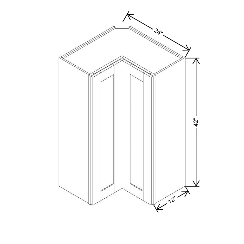 Modernform Cabinet Natural Shaker 24" W X 42" H X 12" D Wall Easy Reach Cabinet