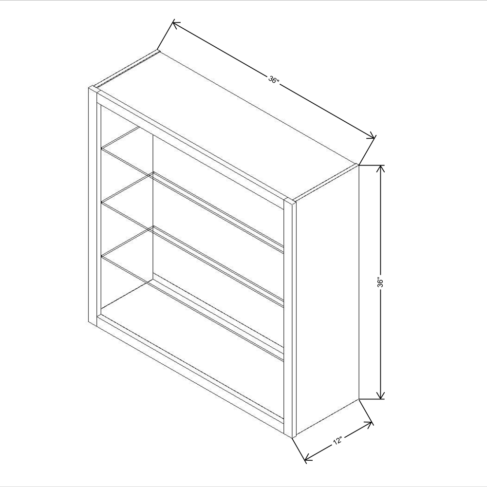 FABUWOOD ALLURE GALAXY Dove 36"W X 36"H WALL NO DOOR