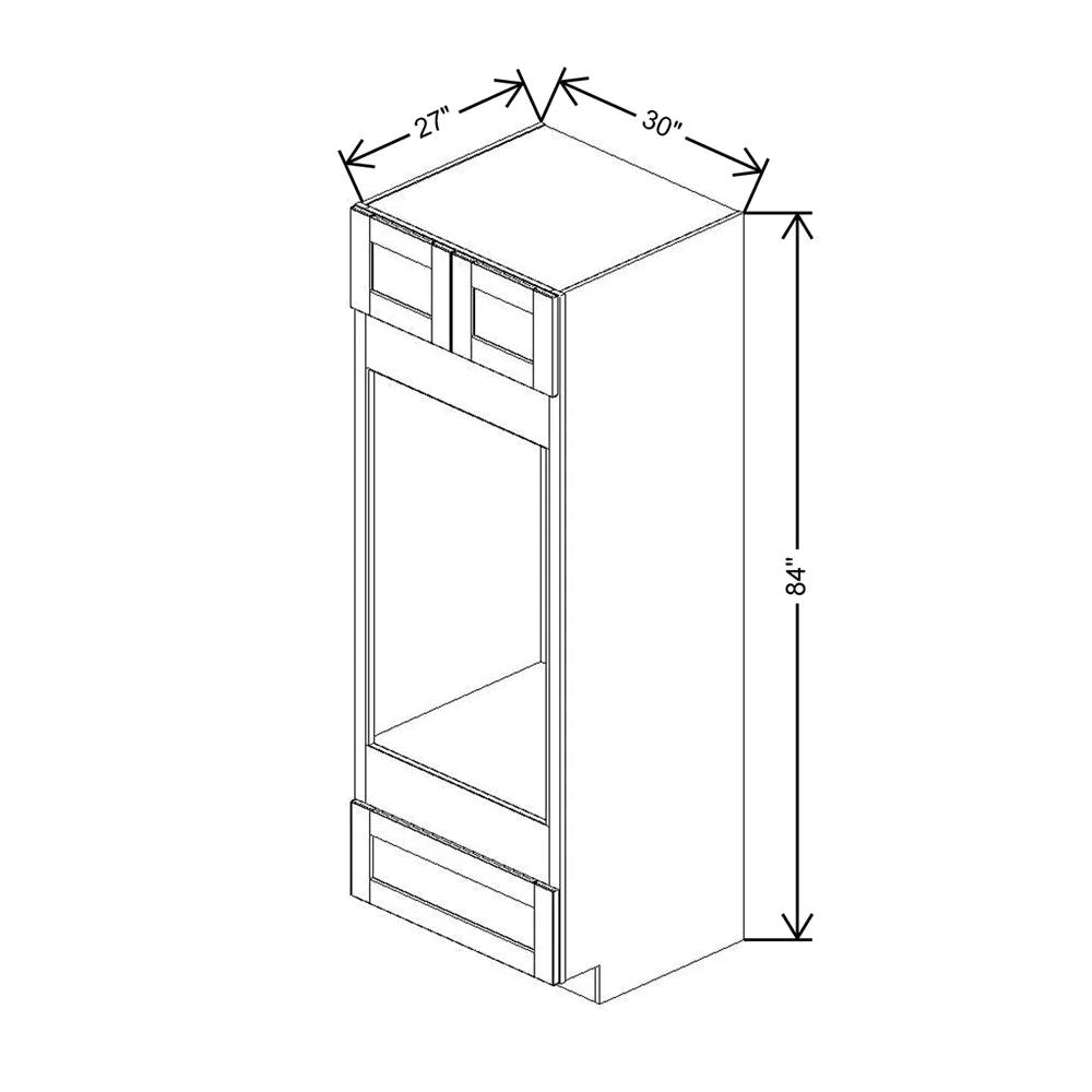 J&K Hazel H8 Double Oven w/One (1) Bottom Drawer 30" W x 84" H x 27" D