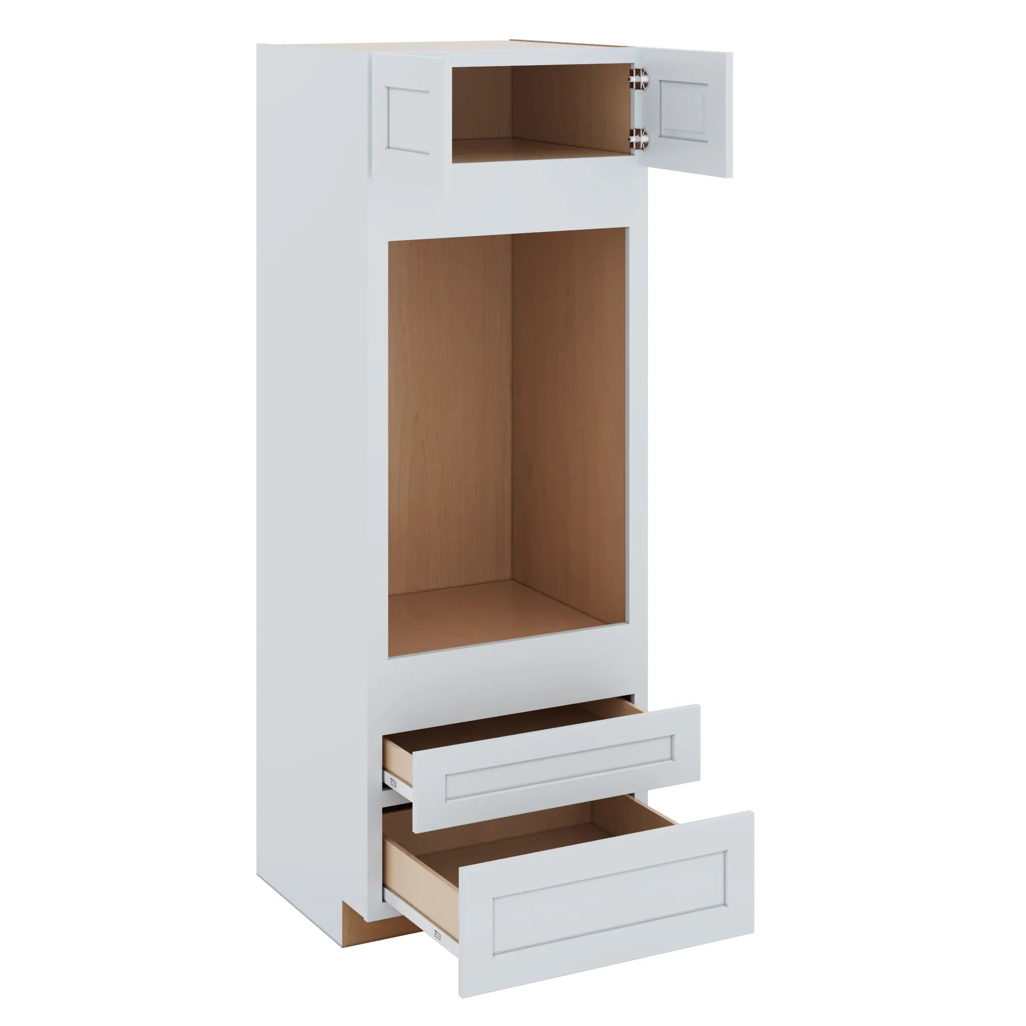 Two (2) Bottom Drawers 30" W x 84" H x 27" D