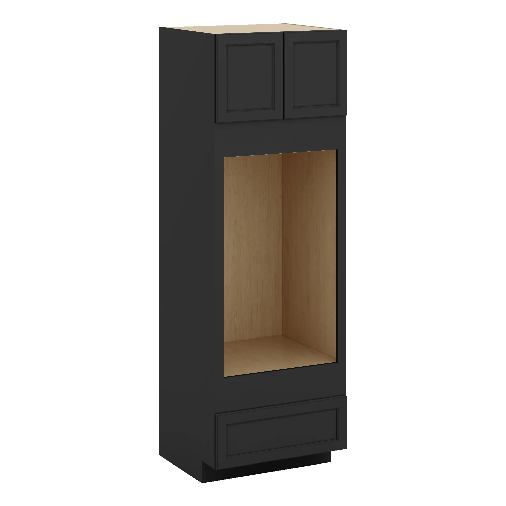 J&K Charcoal E2 Double Oven w/One (1) Bottom Drawer 30" W x 90" H x 27" D