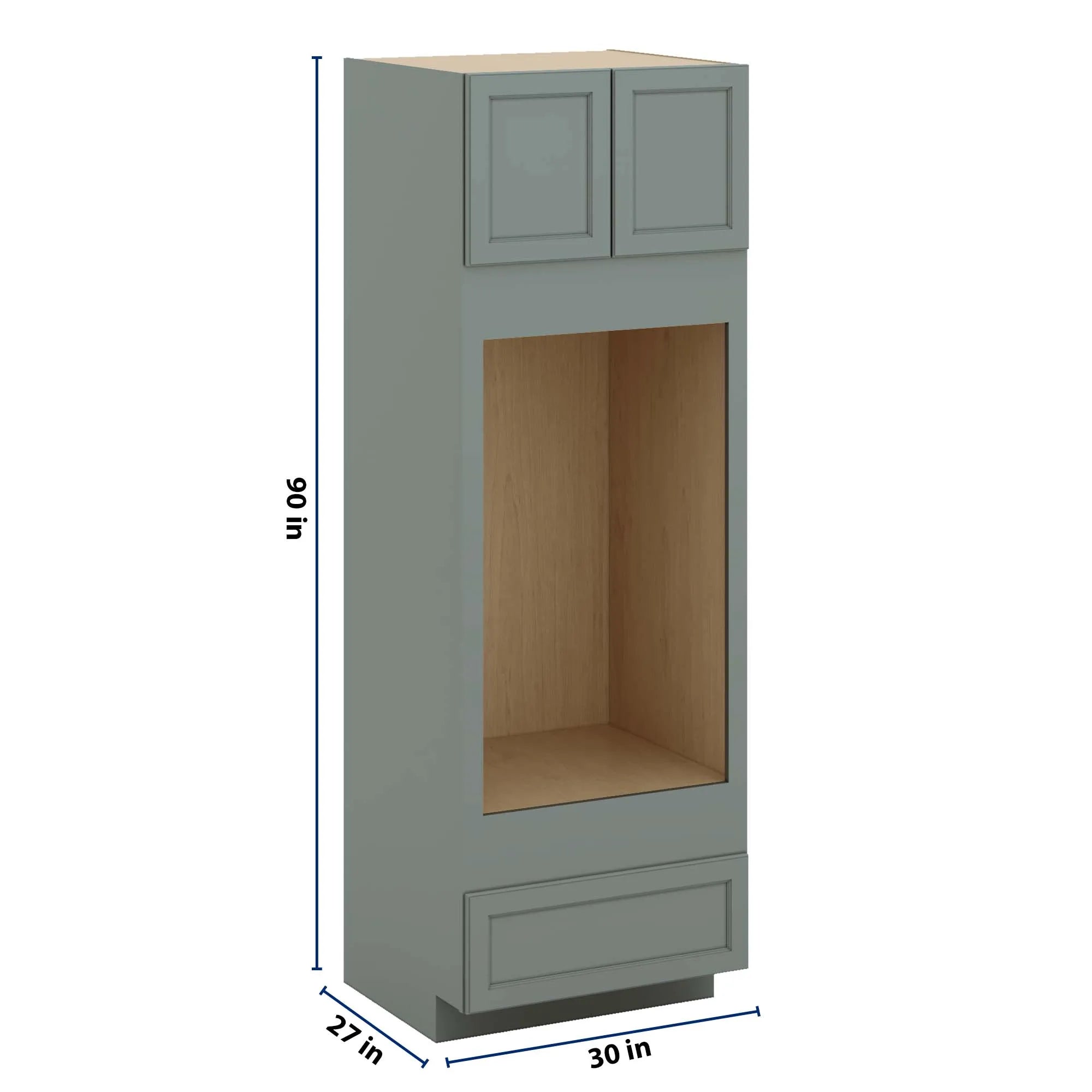J&K Sage E3 Double Oven w/One (1) Bottom Drawer 30" W x 90" H x 27" D