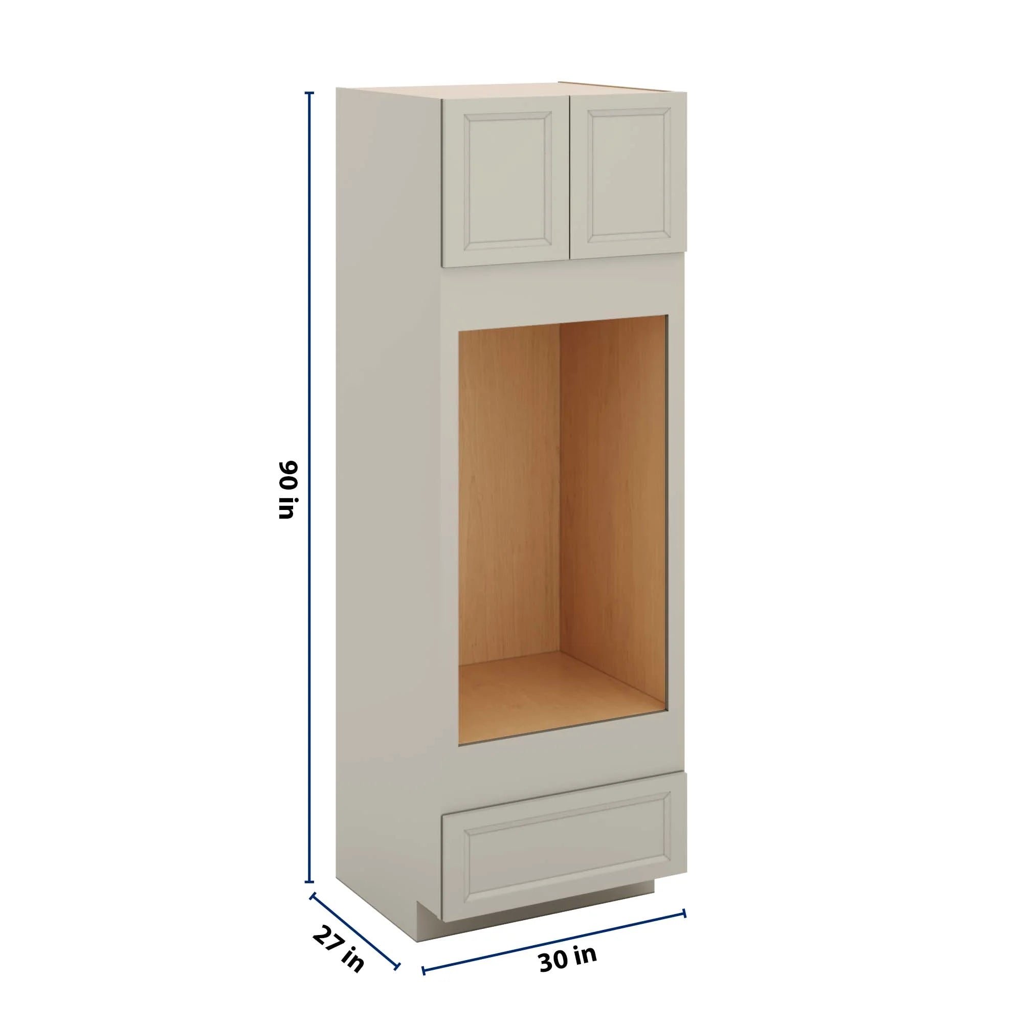 J&K Pebble B6 Double Oven w/One (1) Bottom Drawer 30" W x 90" H x 27" D