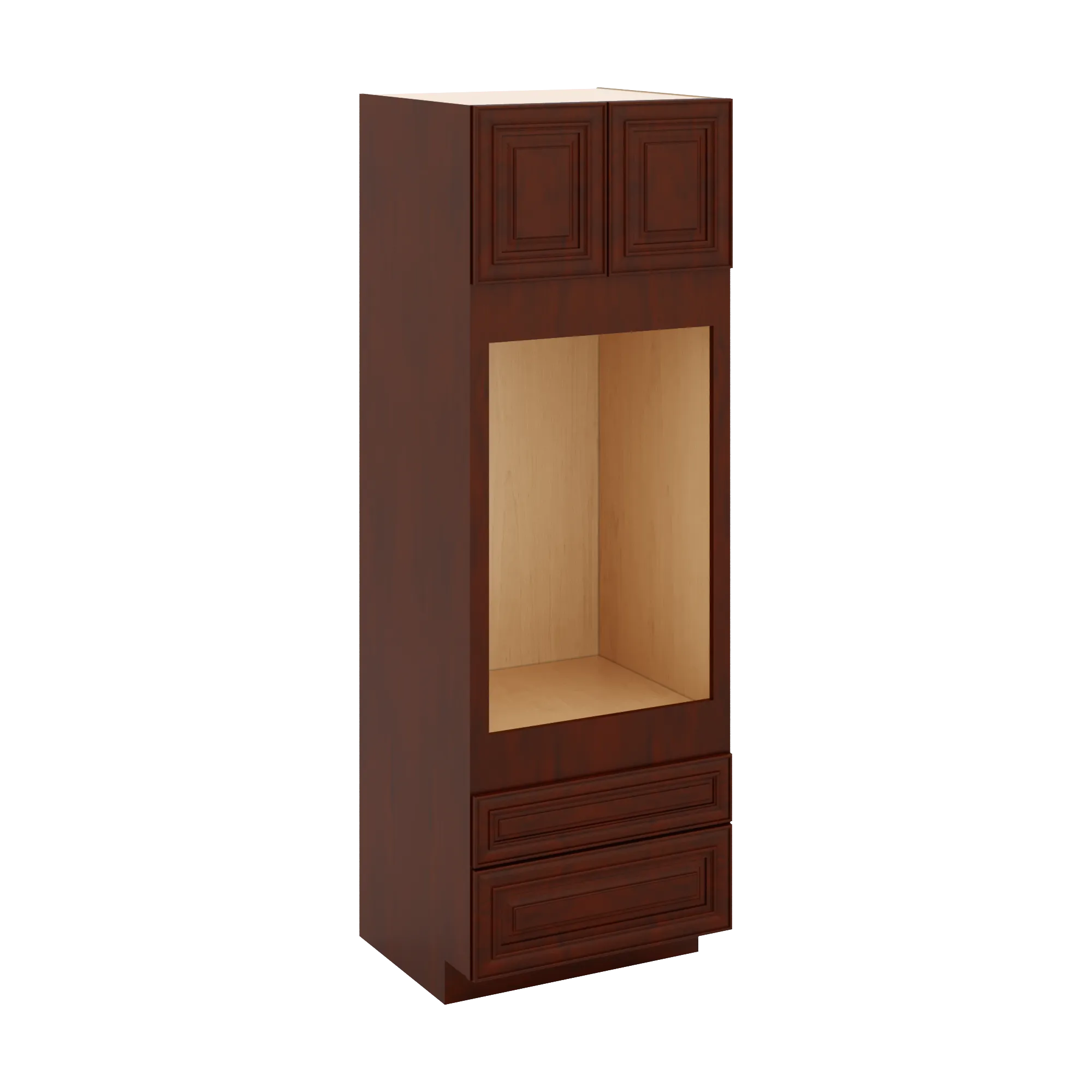 J&K Mahogany J5 Single Oven w/Two (2) Bottom Drawers 30" W x 90" H x 27" D