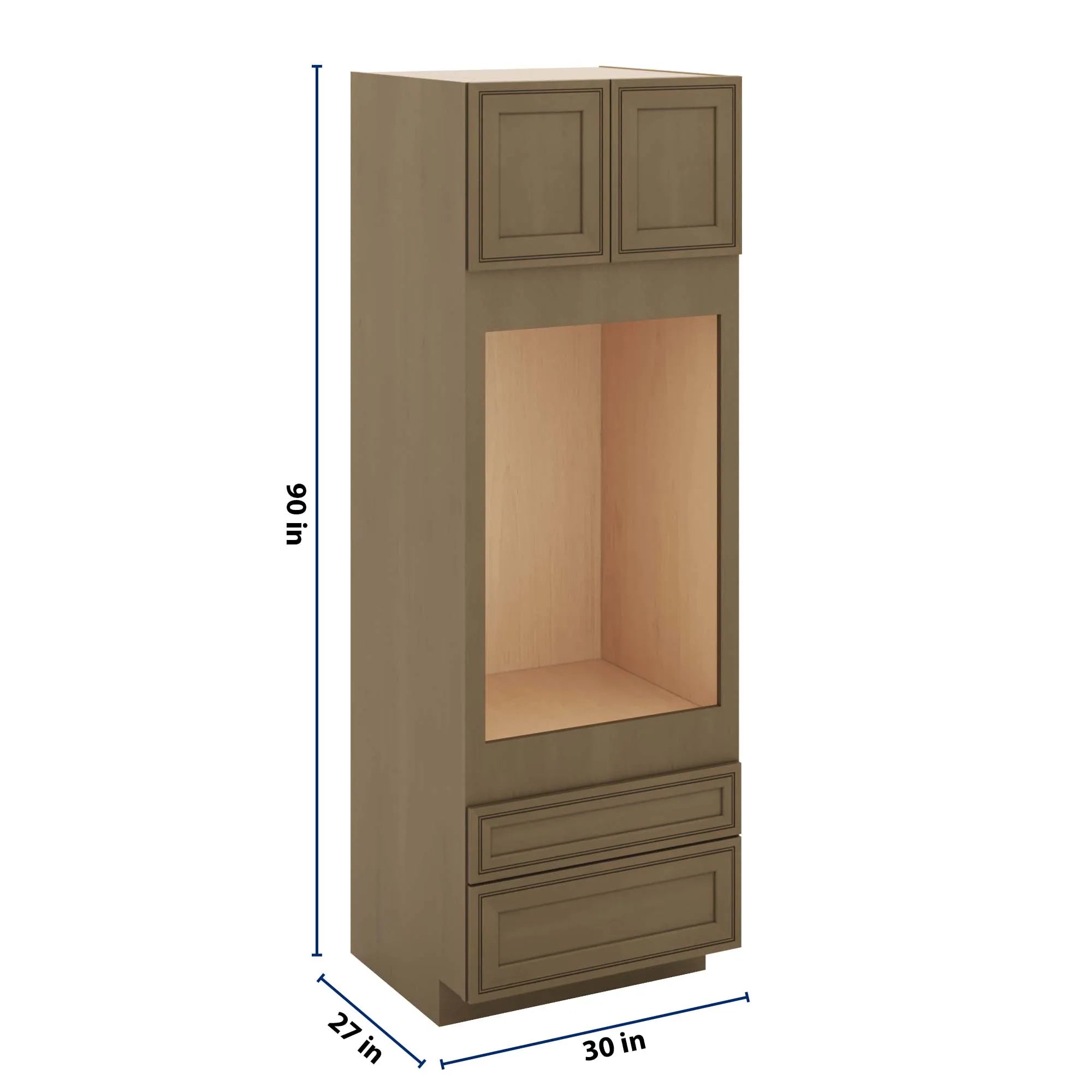 J&K Hazel H8 Single Oven w/Two (2) Bottom Drawers 30" W x 90" H x 27" D