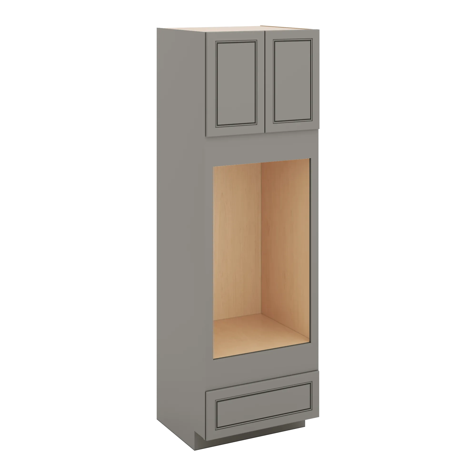 J&K Greige K3 Double Oven w/One (1) Bottom Drawer 30" W x 96" H x 27" D