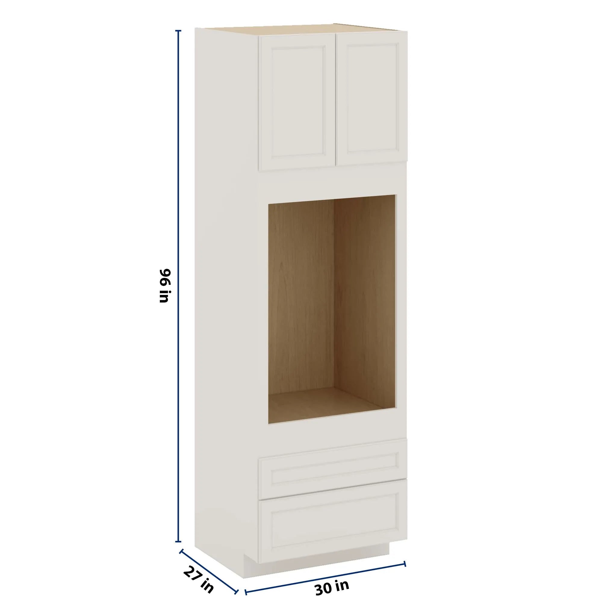 J&K Dove E1 Single Oven w/Two (2) Bottom Drawers 30" W x 96" H x 27" D