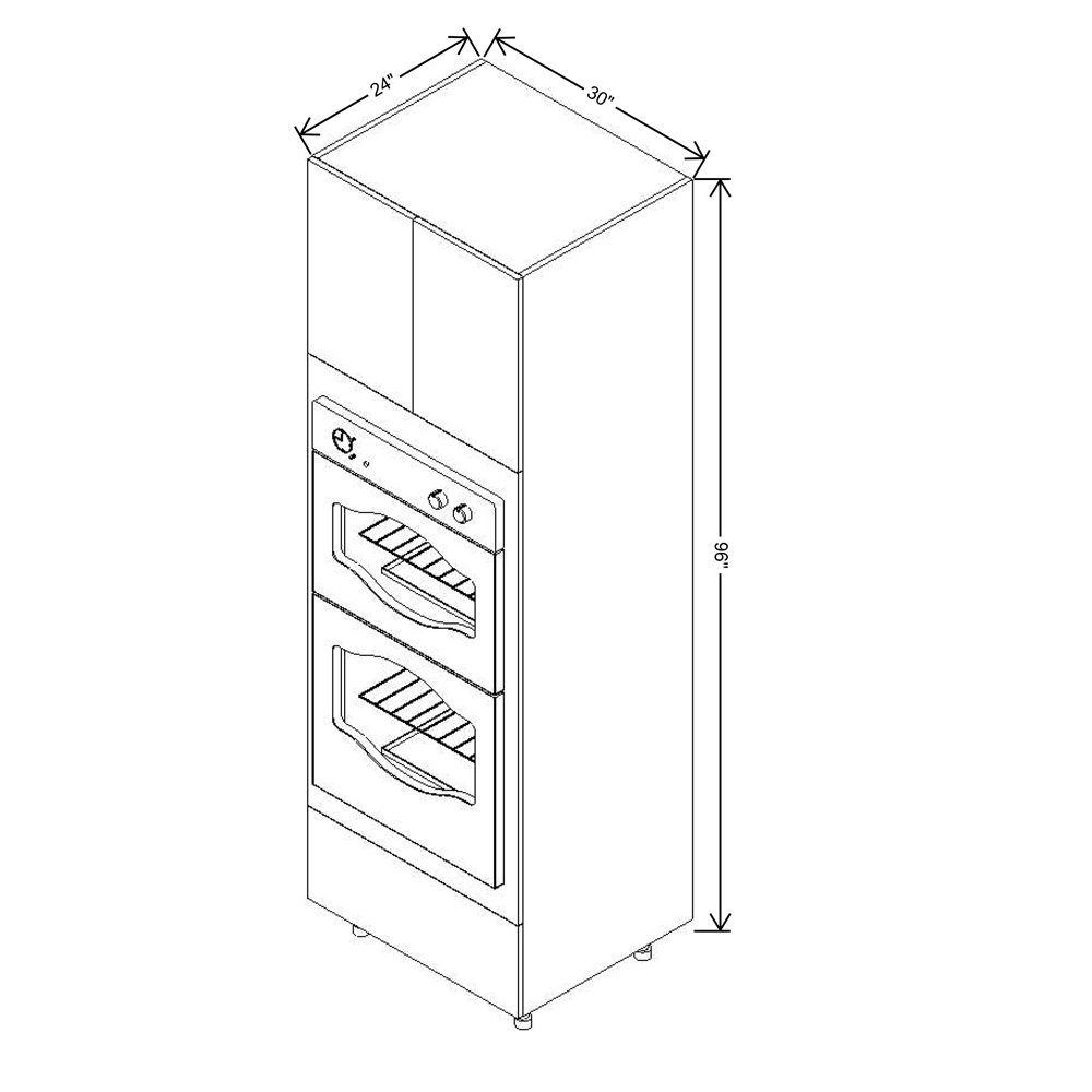 Fabuwood Illume Catalina Muratti 1 12" High Lift Up Wall