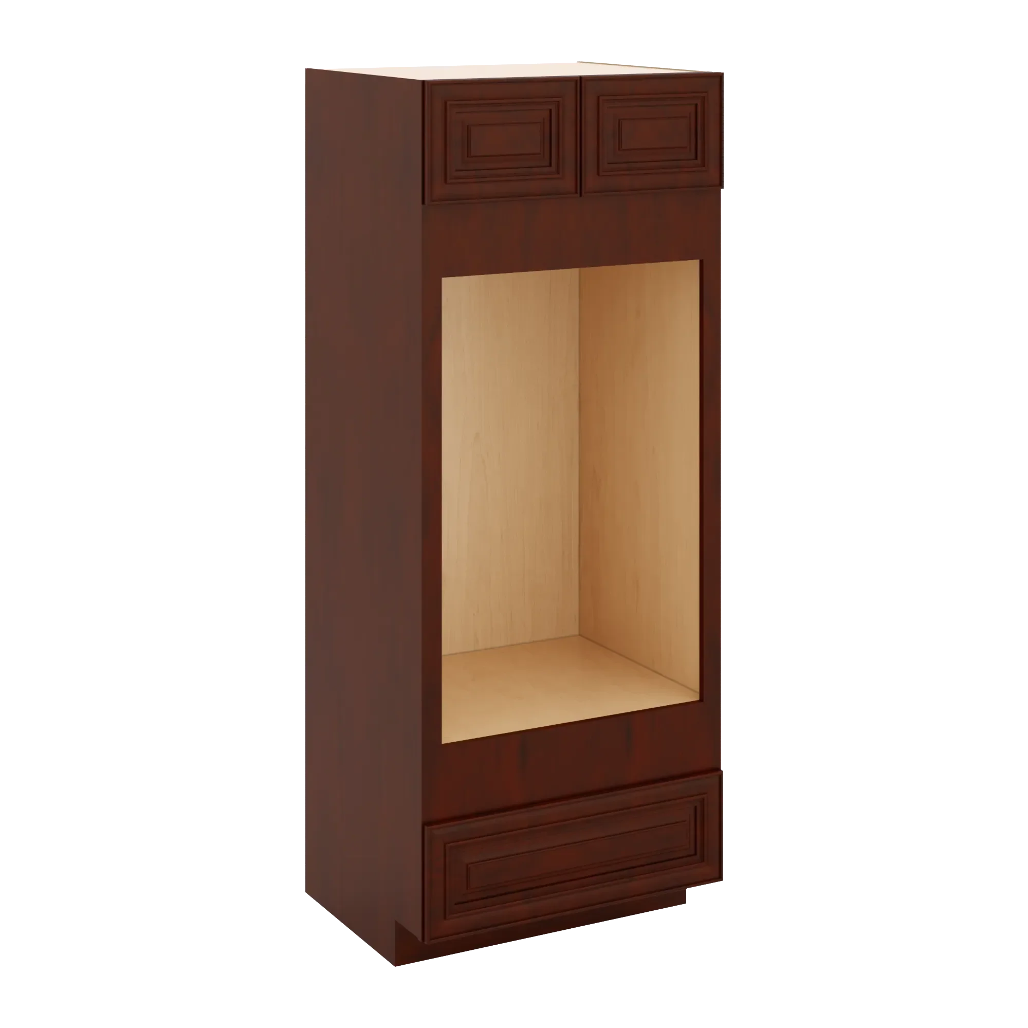 J&K Mahogany J5 Double Oven w/One (1) Bottom Drawer 33" W x 84" H x 27" D